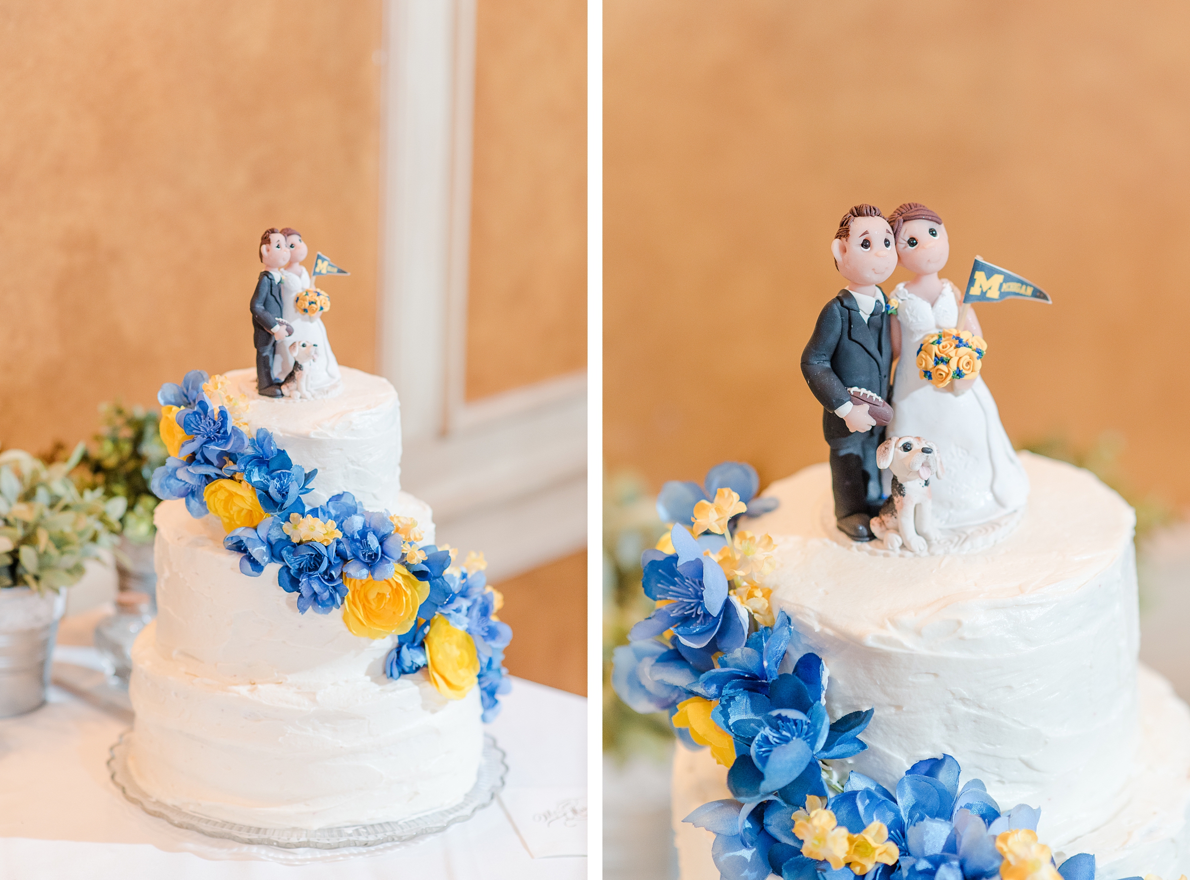Reception cake by Virginia Wedding photographer Kailey Brianne Photography 