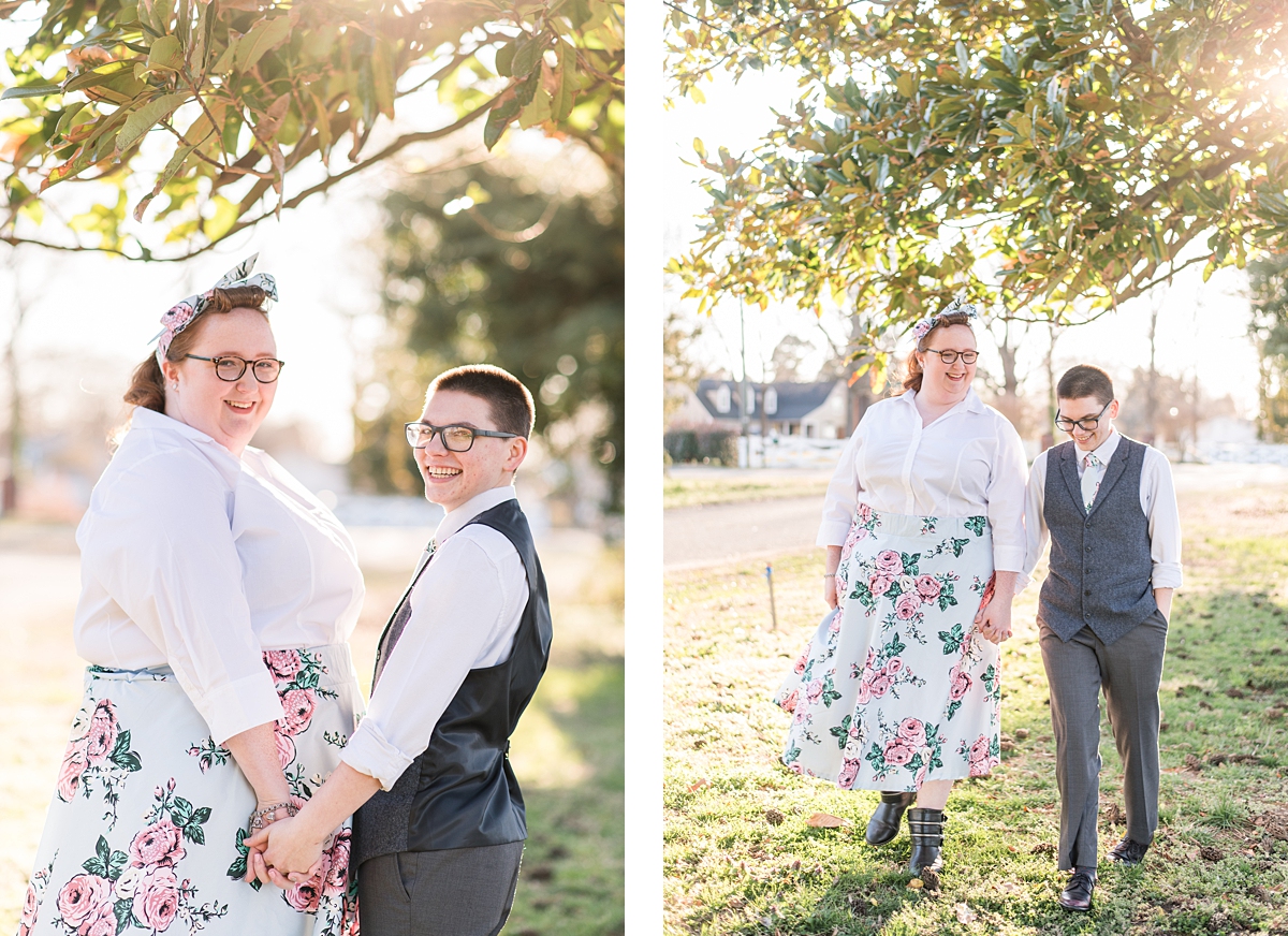 1950's Styled Engagement Session in Virginia Beach by Virginia Beach Wedding Photographer, Kailey Brianne Photography. 