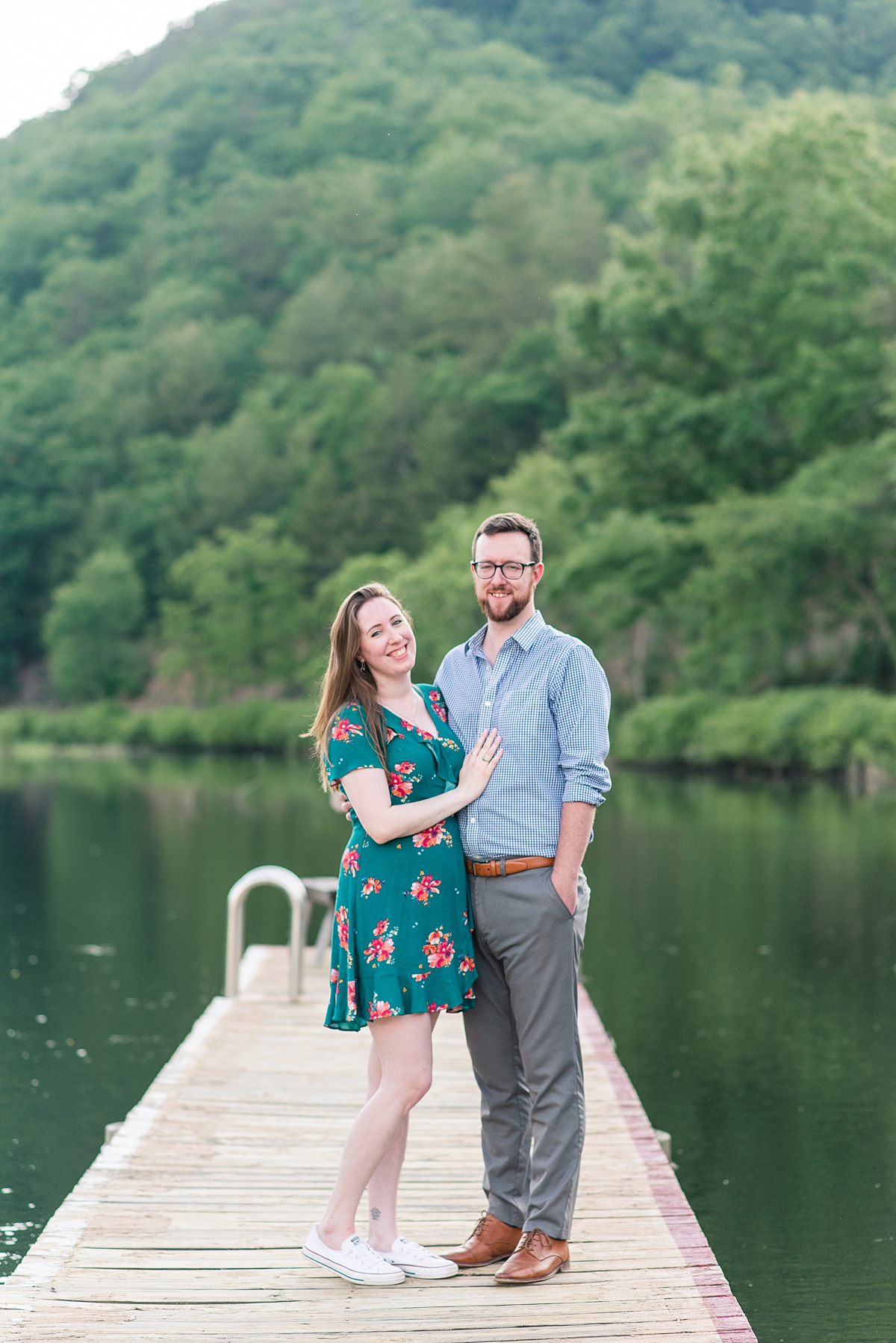 Camp Ottari Engagement Session by Lake for Camp Counselor Sweethearts Sandy and Kevin. Photography by Richmond Wedding Photographer, Kailey Brianne Photography. 