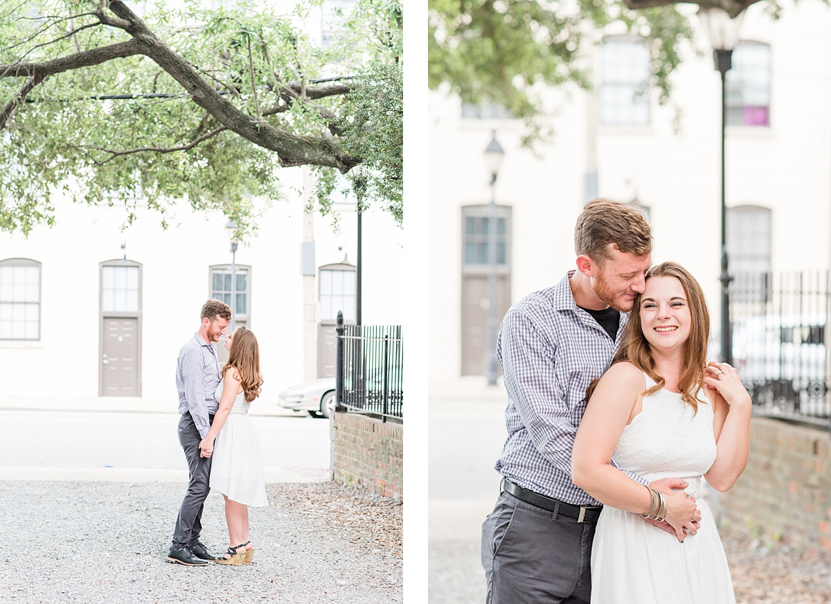 Light and Airy Edgar Allen Poe Museum Engagement Session in Downtown Richmond. Photography by Richmond Wedding Photographer Kailey Brianne Photography. 