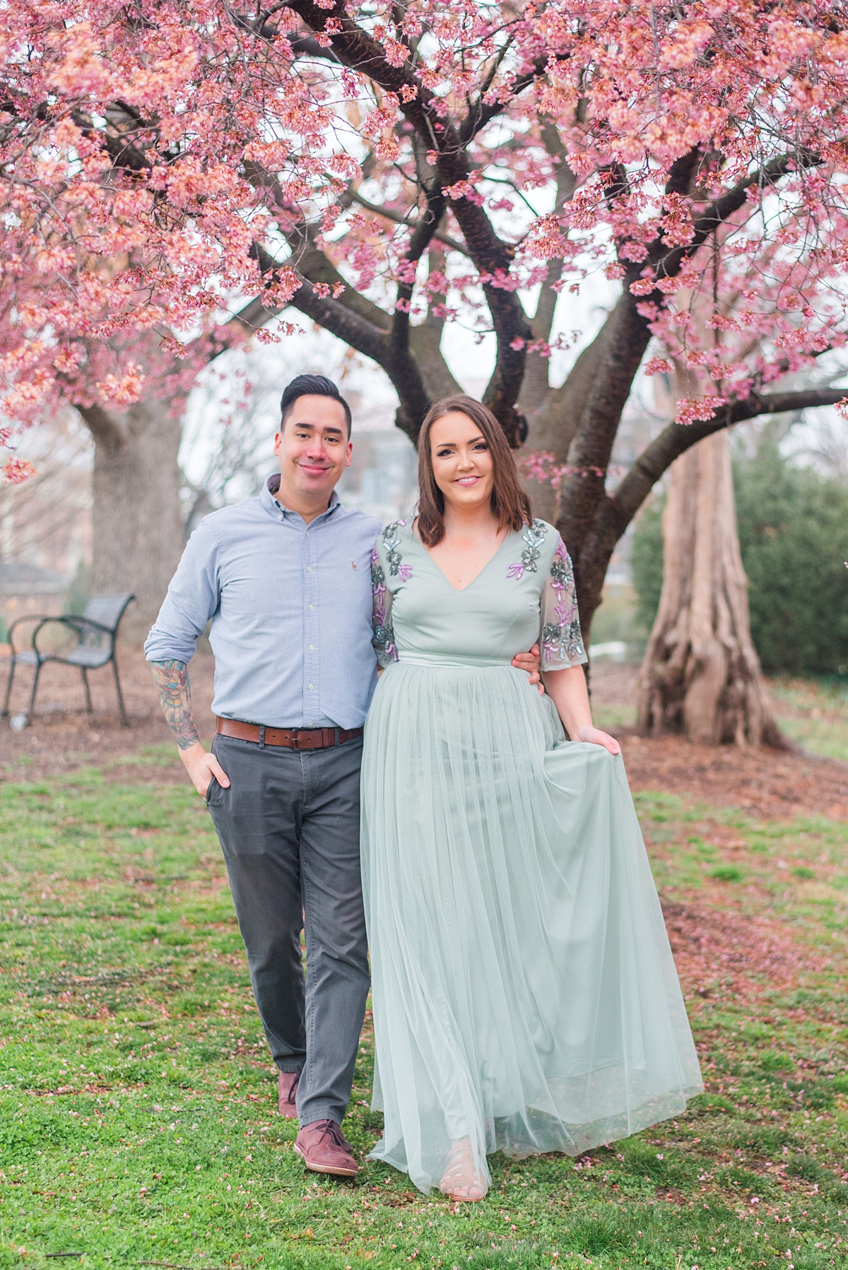 Charlottesville Mall Engagement Session by Chesterfield Wedding Photographer Kailey Brianne Photography. 