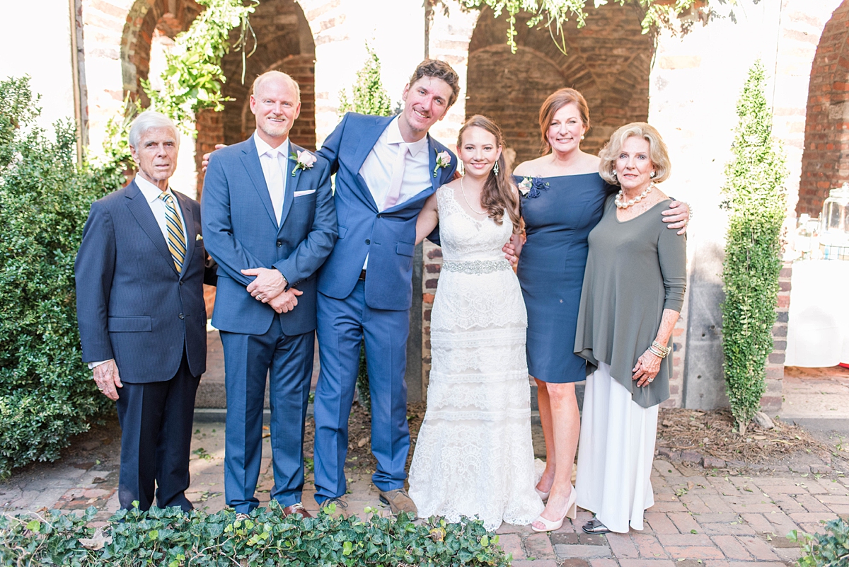 Wedding Reception at Edgar Allen Poe Museum in downtown Richmond, Virginia. Light and Airy Wedding Photography by Kailey Brianne Photography. 