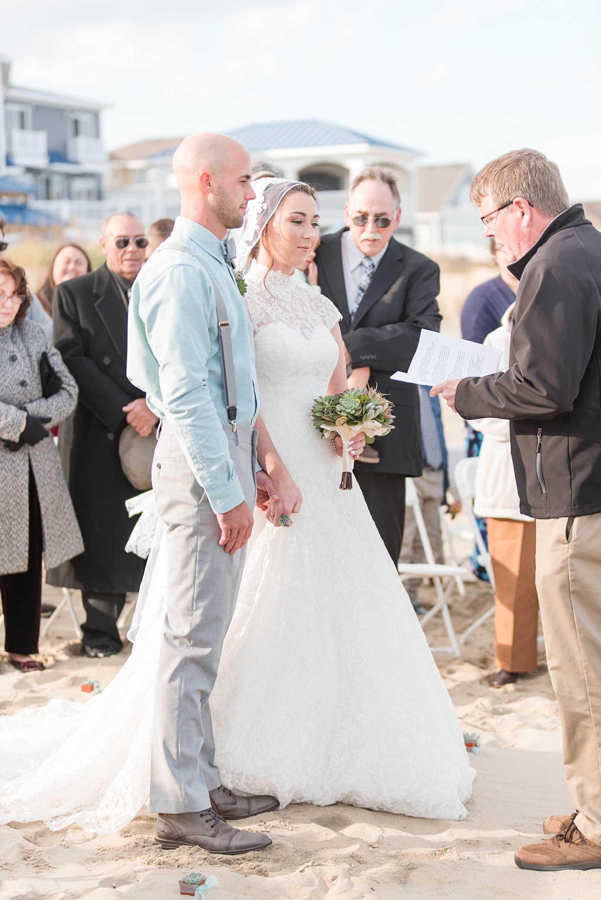 Elegant Wedding Ceremony at Virginia Beach Wedding. Wedding Photography by Kailey Brianne Photography, a Virginia Beach Wedding Photographer. 