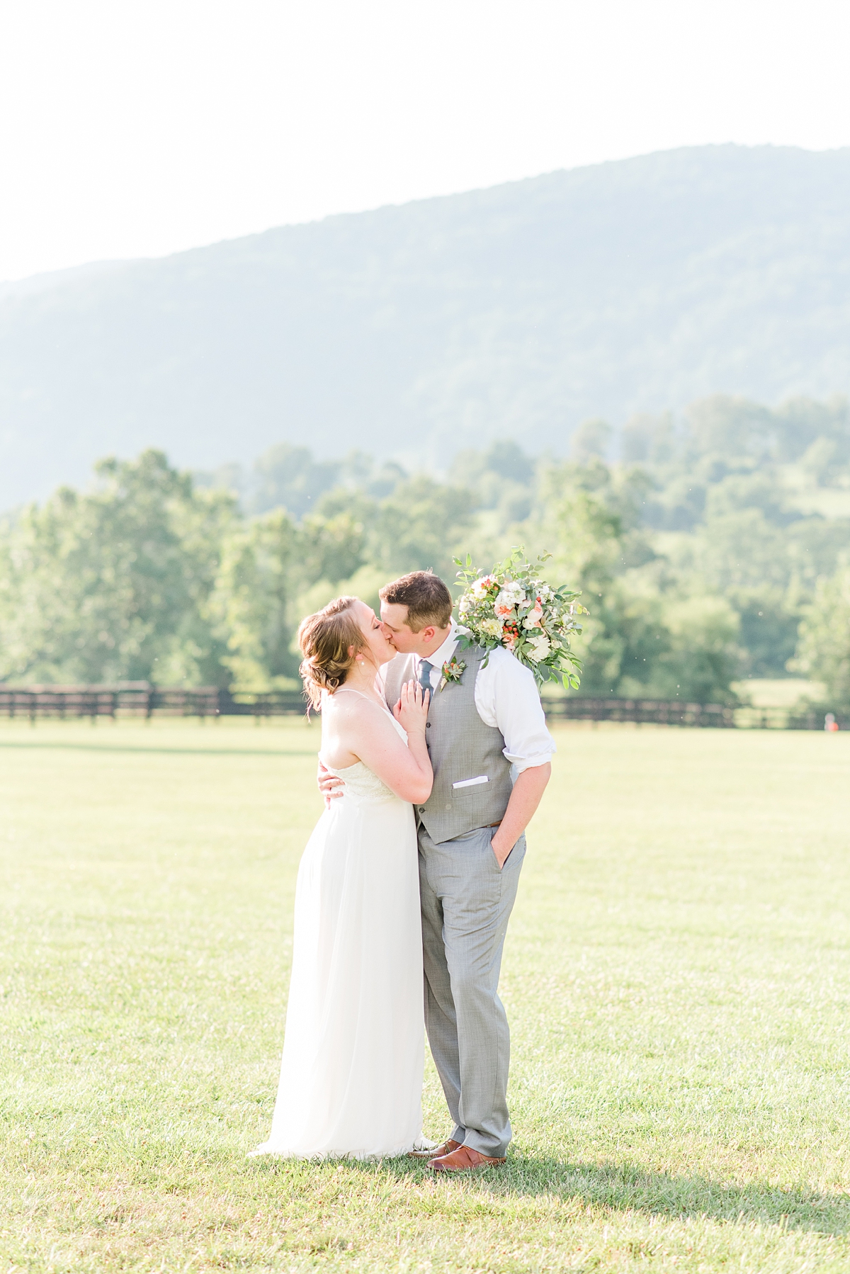 Wedding Portraits with Mountain View at King Family Vineyards. Wedding Photography by Virginia Wedding Photographer Kailey Brianne Photography. 