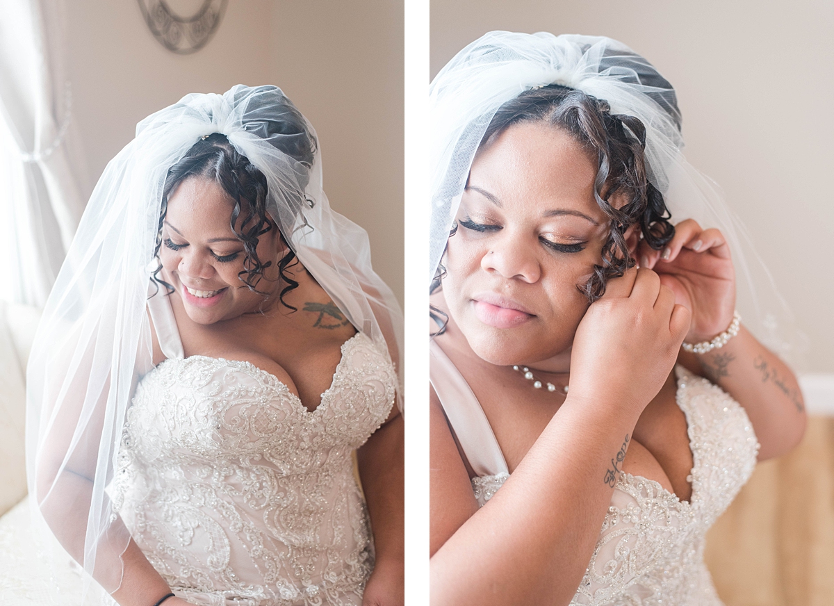 Bridal Portraits at Lake at Cedar Hill in Lineville, Virginia. Fall Wedding Photography by Kailey Brianne Photography.