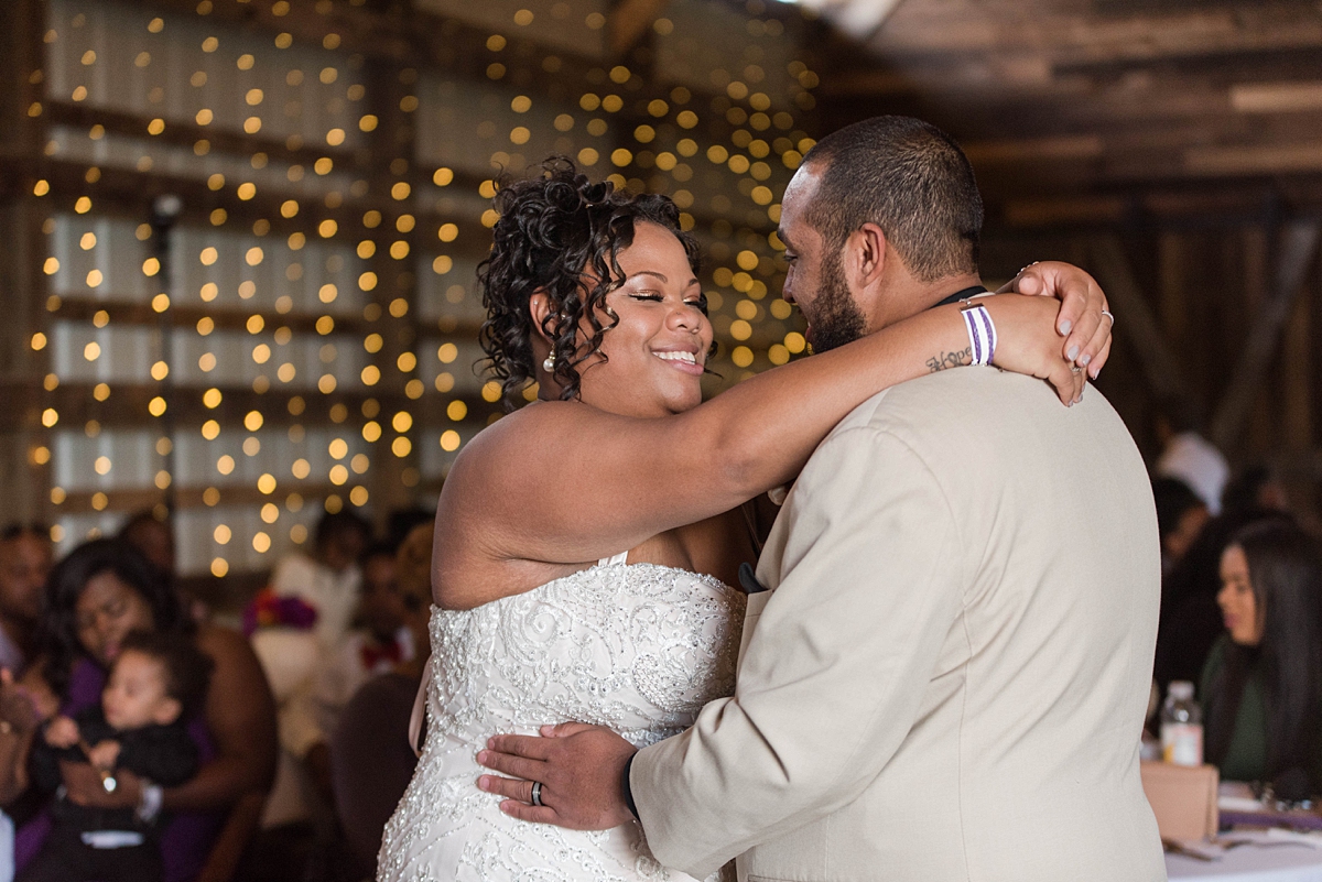 Fall Wedding Reception at Lake at Cedar Hill in Lineville, Virginia. Virginia Wedding Photography by Kailey Brianne Photography.