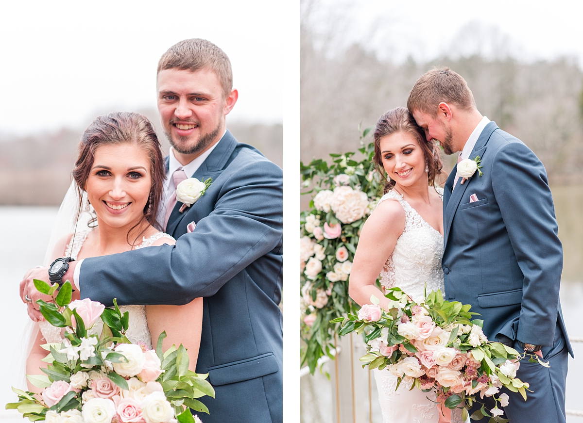 Wedding Portraits from Romantic Wedding Styled Shoot at Lakeside at Welch Estate. Wedding Photography by Chesterfield Wedding Photographer Kailey Brianne Photography. 