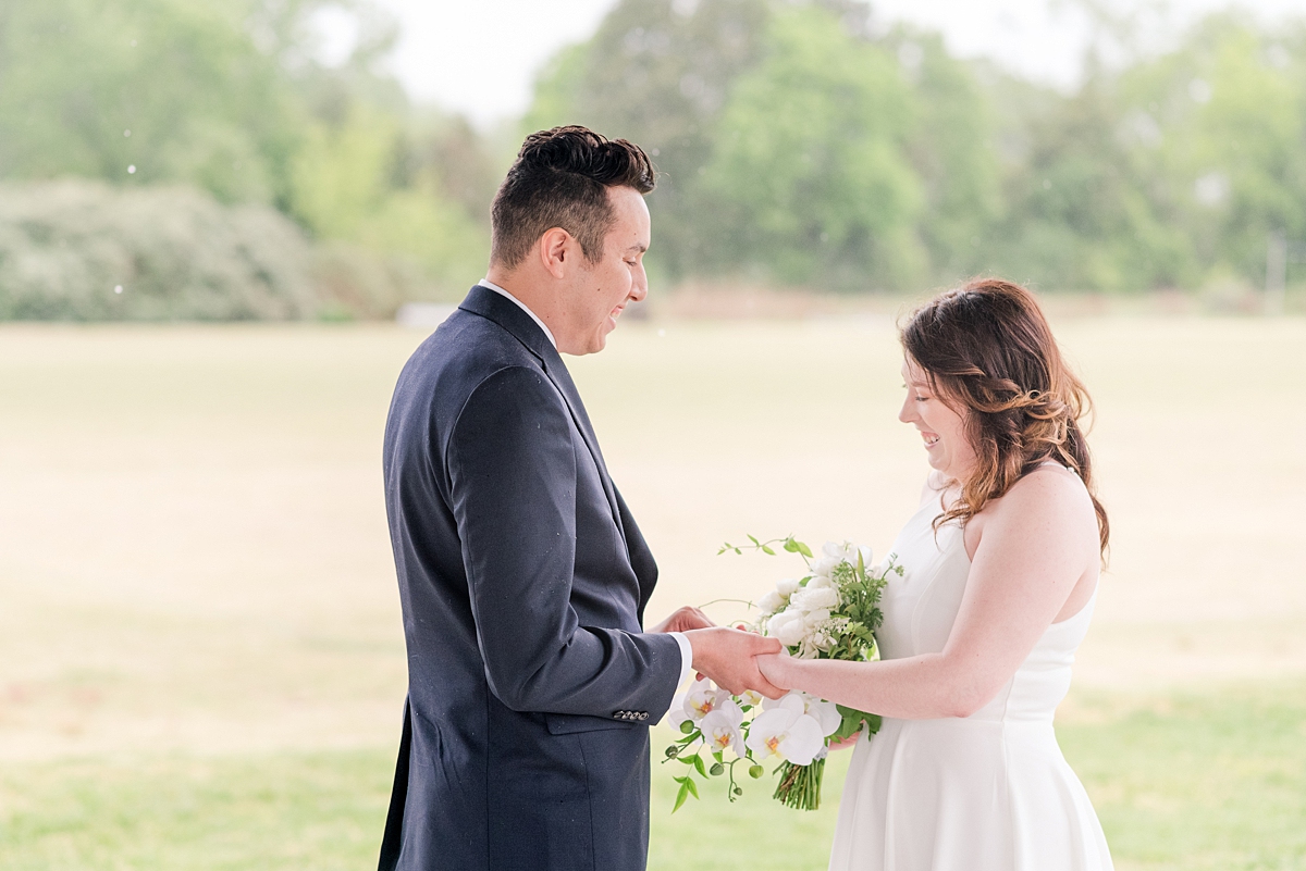Small Elopement at Hanover Courthouse Park by Richmond Wedding Photographer Kailey Brianne Photography. 