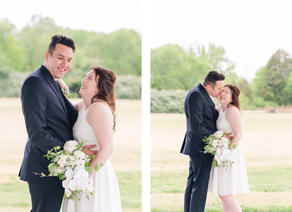 Elopement Portraits at Hanover Courthouse Park by Richmond Wedding Photographer Kailey Brianne Photography. 