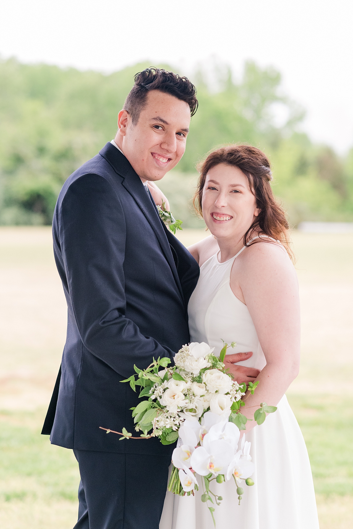 Wedding Portraits at Hanover Courthouse Park by Richmond Wedding Photographer Kailey Brianne Photography. 