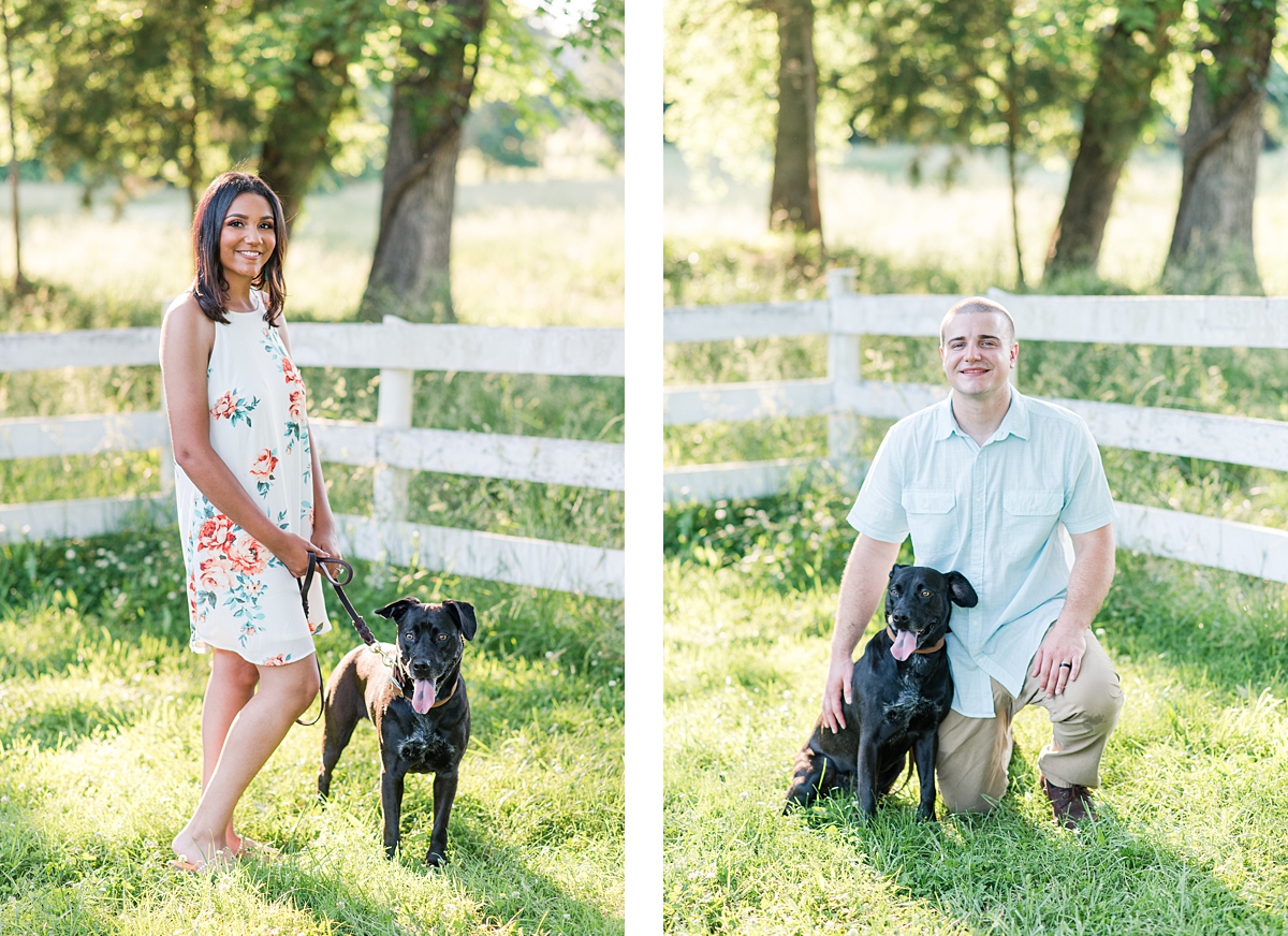 Light and Airy Spring Tuckahoe Plantation Engagement Session with Pets. Photography by Virginia Wedding Photographer, Kailey Brianne Photography.