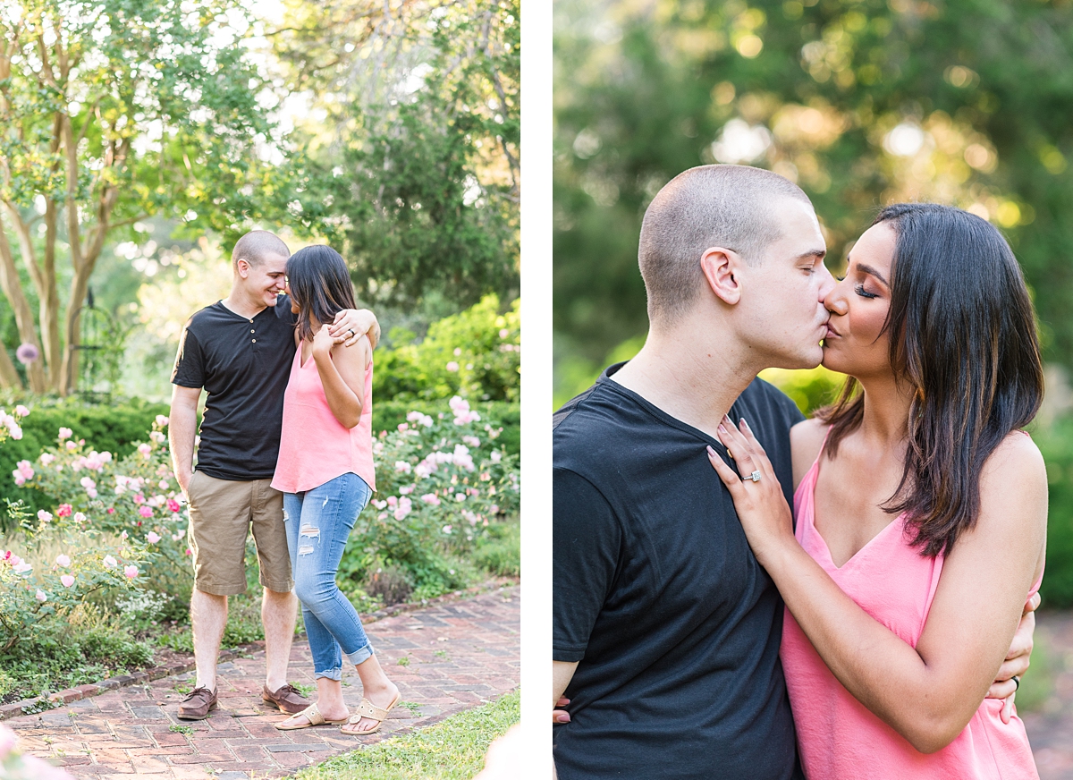 Light and Airy Flower Filled Spring Tuckahoe Plantation Engagement Session. Photography by Chesterfield Wedding Photographer, Kailey Brianne Photography. 