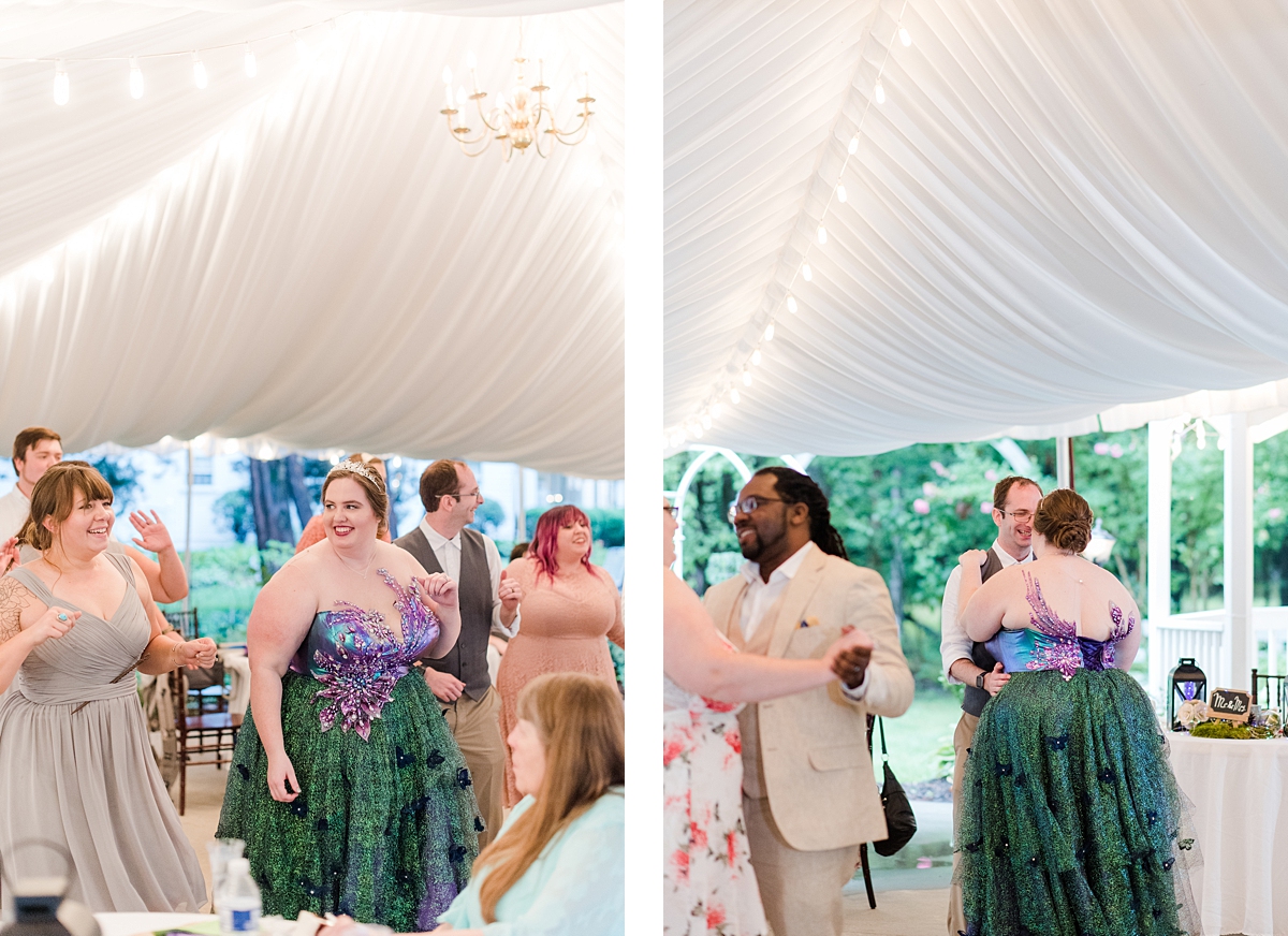 Dances at Virginia Cliffe Inn Wedding Reception. Wedding Photography by Richmond Wedding Photographer Kailey Brianne Photography. 