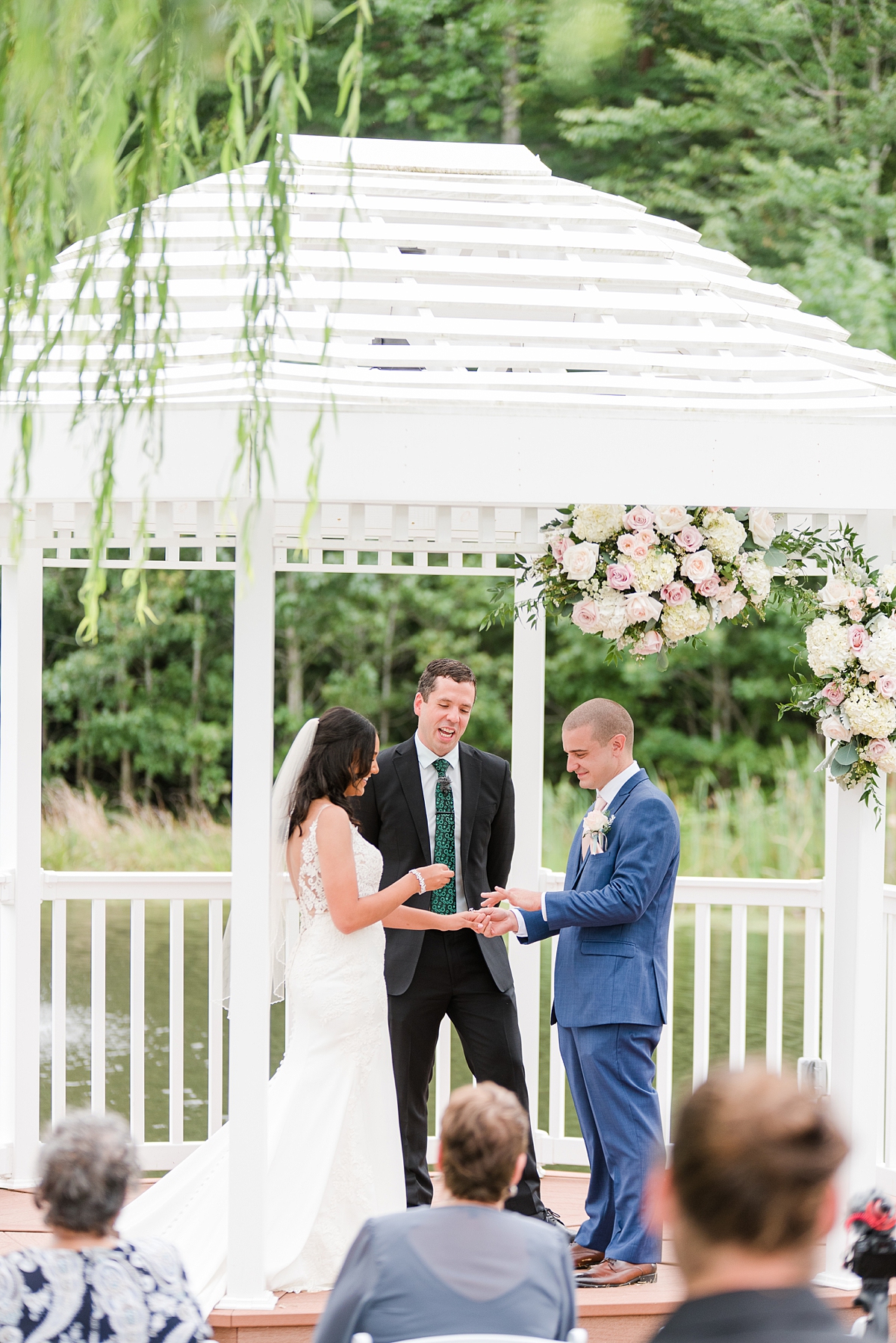 Summer Wedding Ceremony at Arbor Haven Wedding. Wedding Photography by Richmond Wedding Photographer Kailey Brianne Photography. 