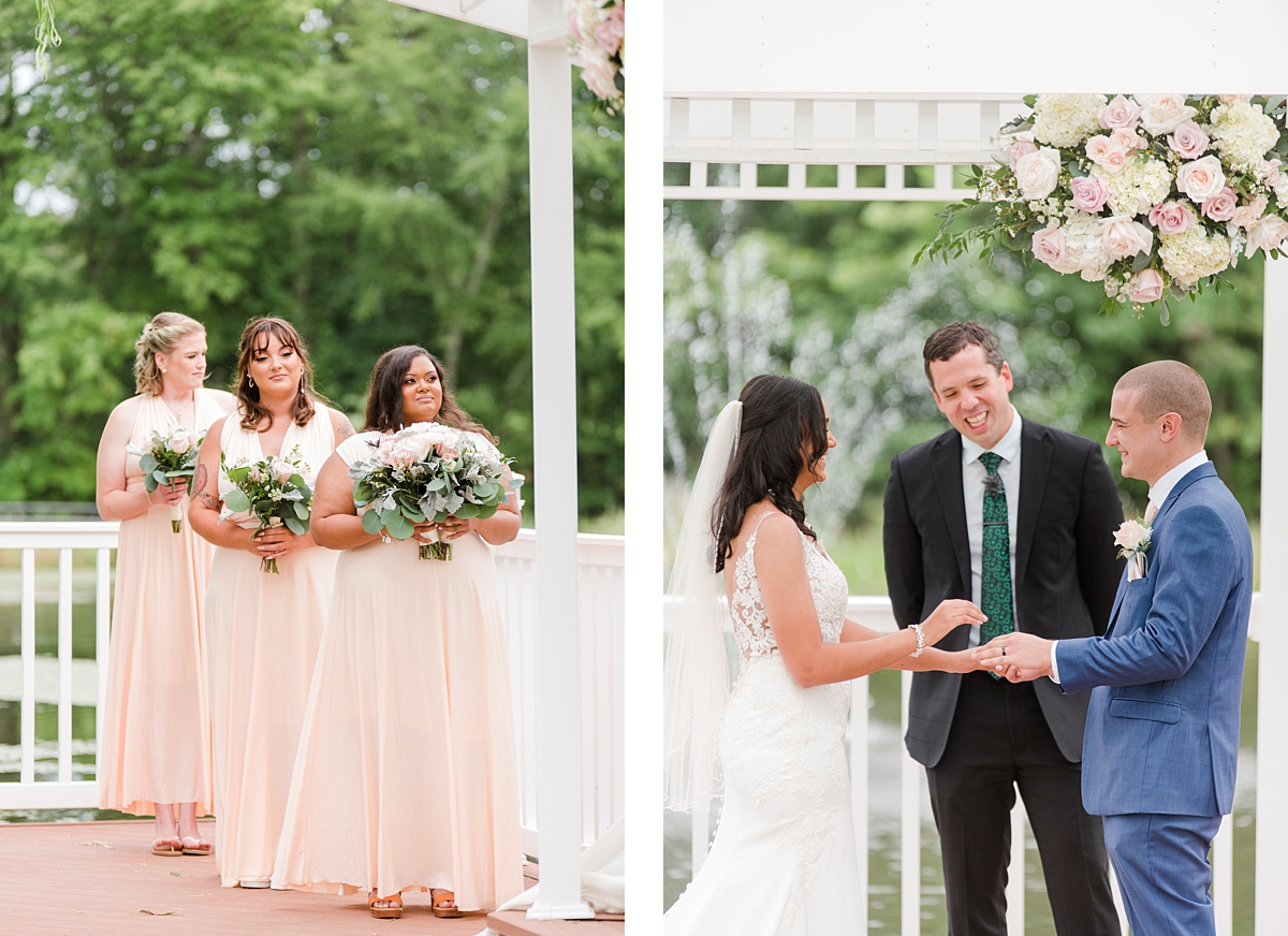 Summer Wedding Ceremony at Arbor Haven Wedding. Wedding Photography by Richmond Wedding Photographer Kailey Brianne Photography. 