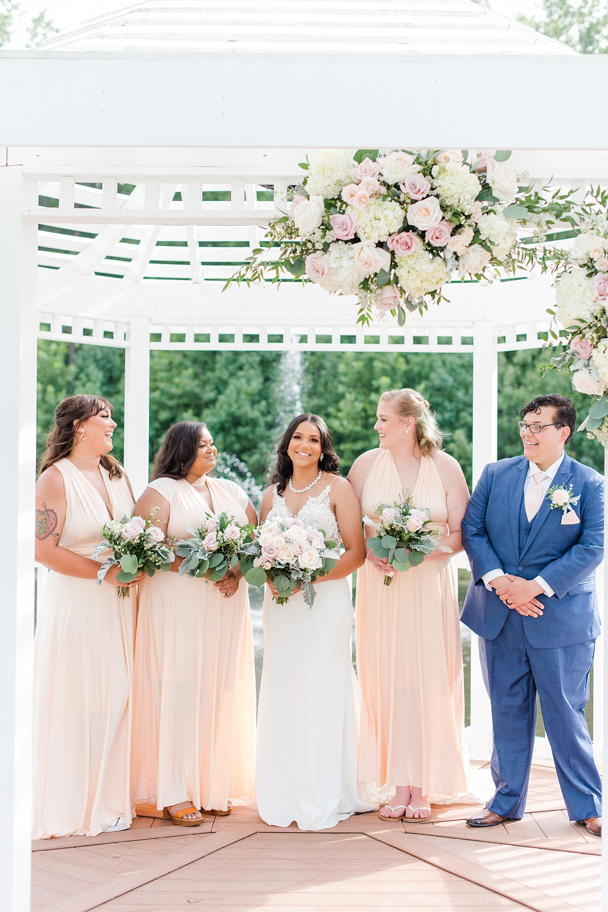 Bridesmaids Portrait at Arbor Haven Wedding. Wedding Photography by Richmond Wedding Photographer Kailey Brianne Photography. 