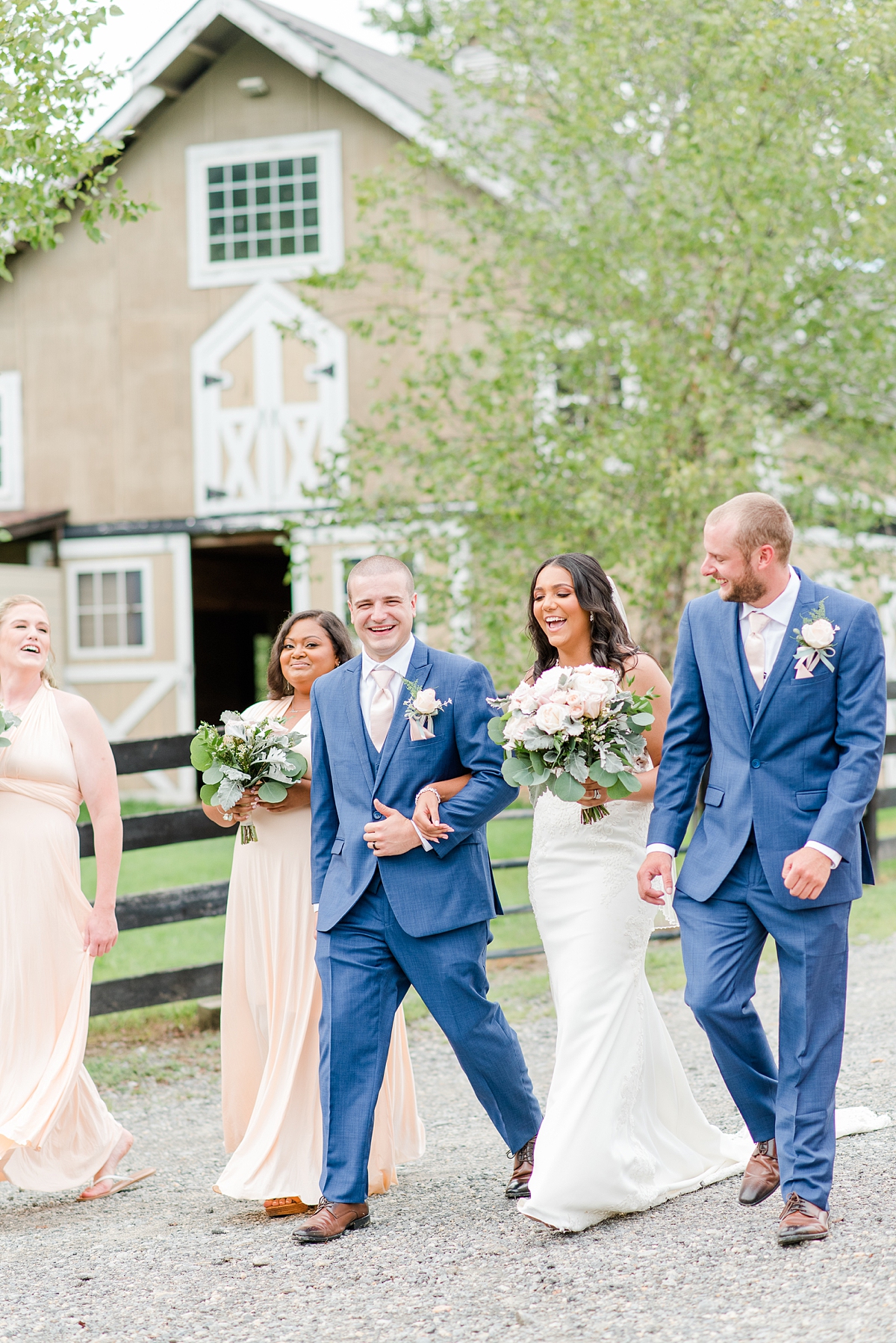Bridal Party Portraits at Arbor Haven Summer Wedding. Wedding Photography by Richmond Wedding Photographer Kailey Brianne Photography. 