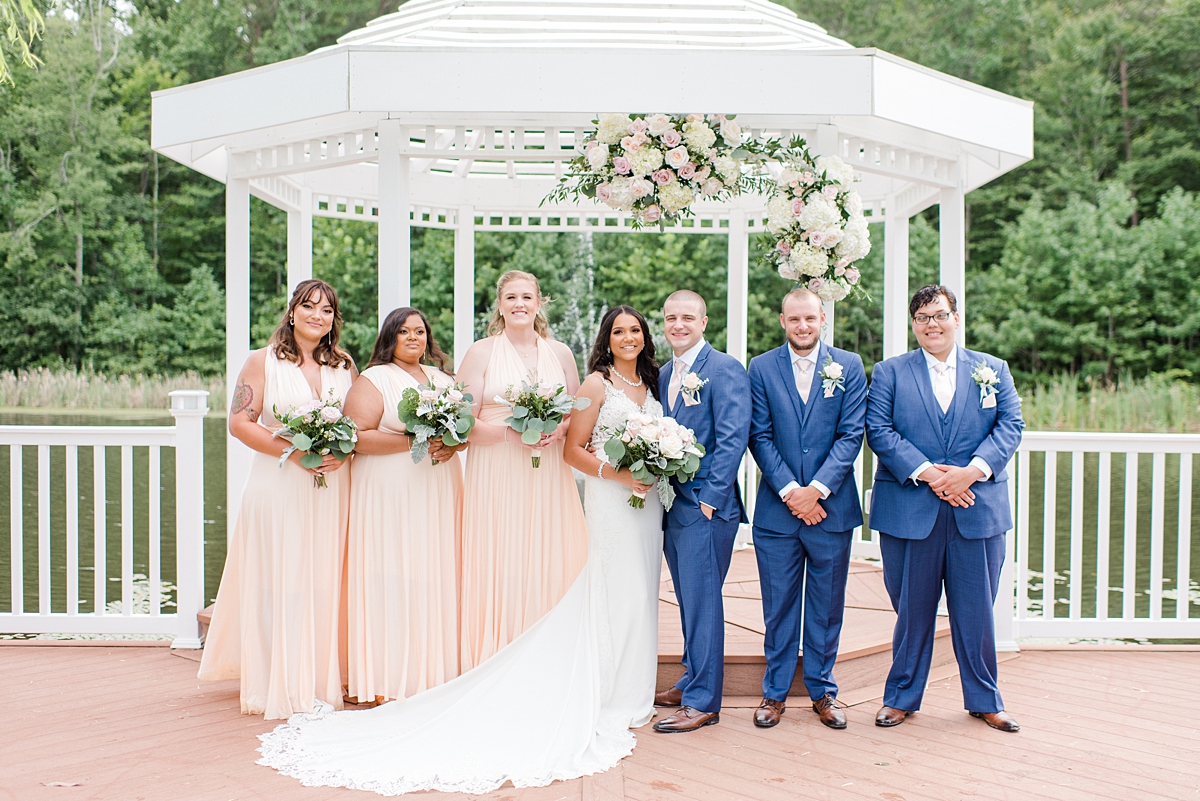 Bridal Party Portraits at Arbor Haven Summer Wedding. Wedding Photography by Charlottesville Wedding Photographer Kailey Brianne Photography. 
