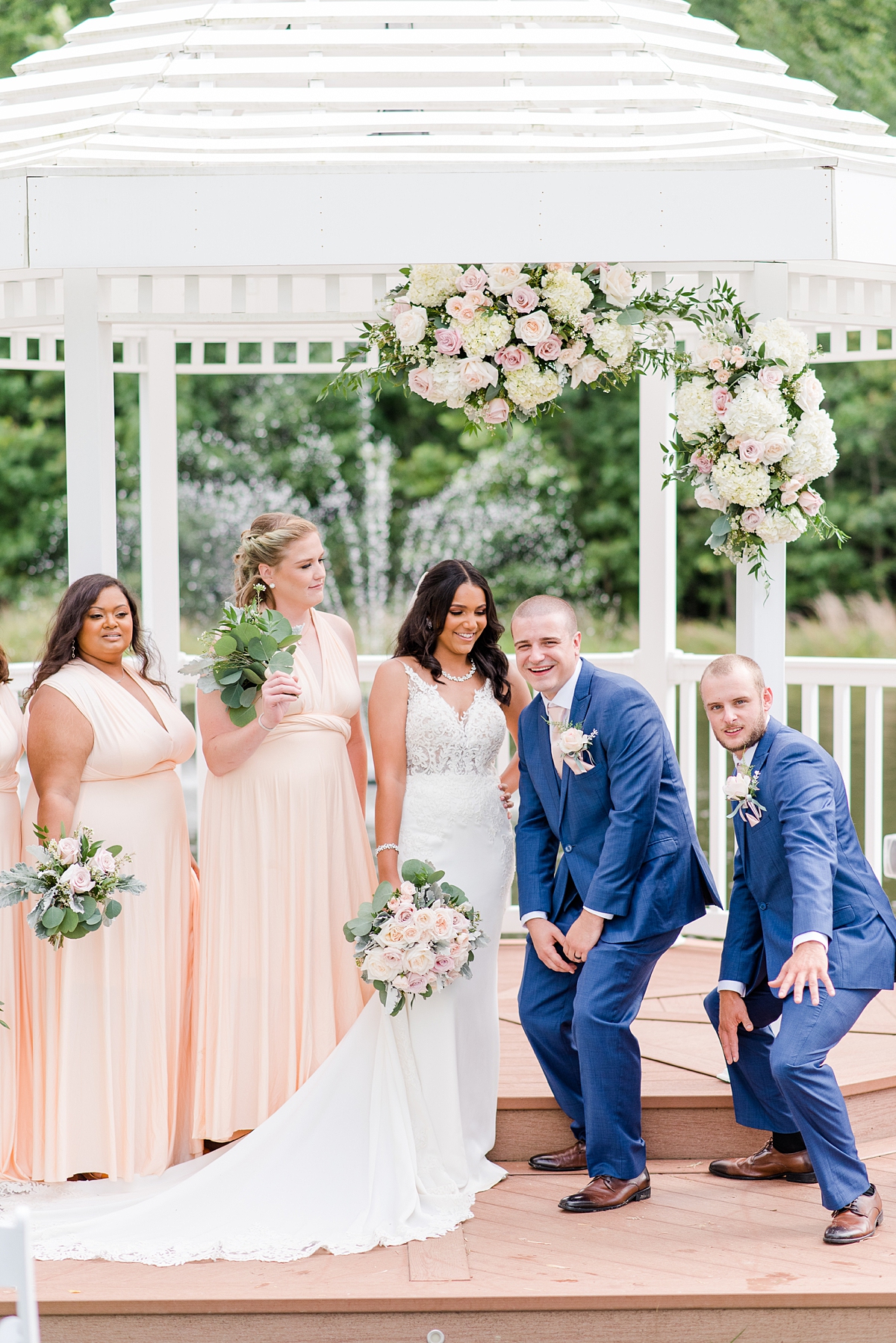 Bridal Party Portraits at Arbor Haven Summer Wedding. Wedding Photography by Charlottesville Wedding Photographer Kailey Brianne Photography. 