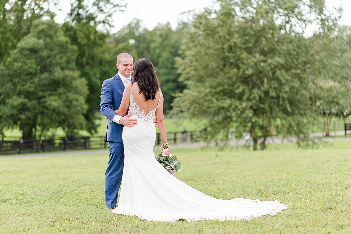 Bride and Groom Portraits at Arbor Haven Summer Wedding. Wedding Photography by Virginia Wedding Photographer Kailey Brianne Photography. 