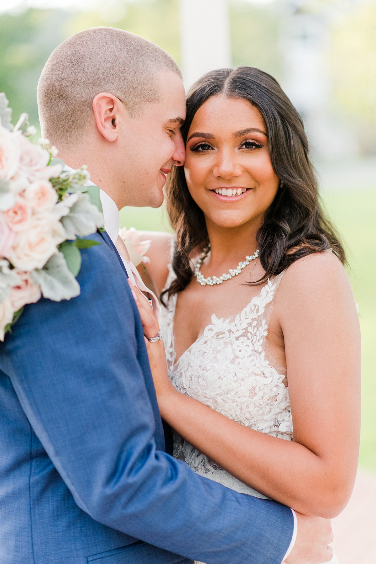 Bride and Groom Portraits at Arbor Haven Summer Wedding. Wedding Photography by Richmond Wedding Photographer Kailey Brianne Photography. 