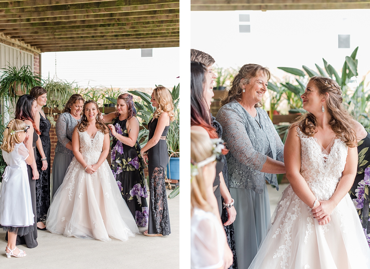 Bridal Prep Portraits at Lake Gaston Fall Wedding. Wedding Photography by Richmond Wedding Photographer Kailey Brianne Photography. 