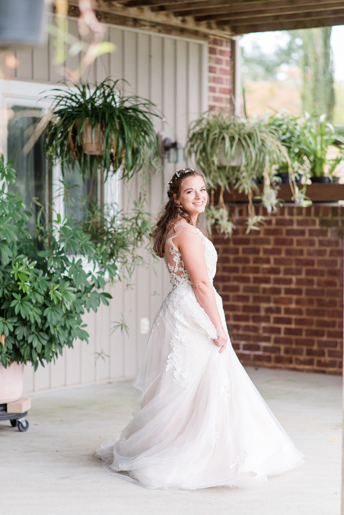 Bridal Portraits at Lake Gaston Fall Wedding. Wedding Photography by Richmond Wedding Photographer Kailey Brianne Photography. 