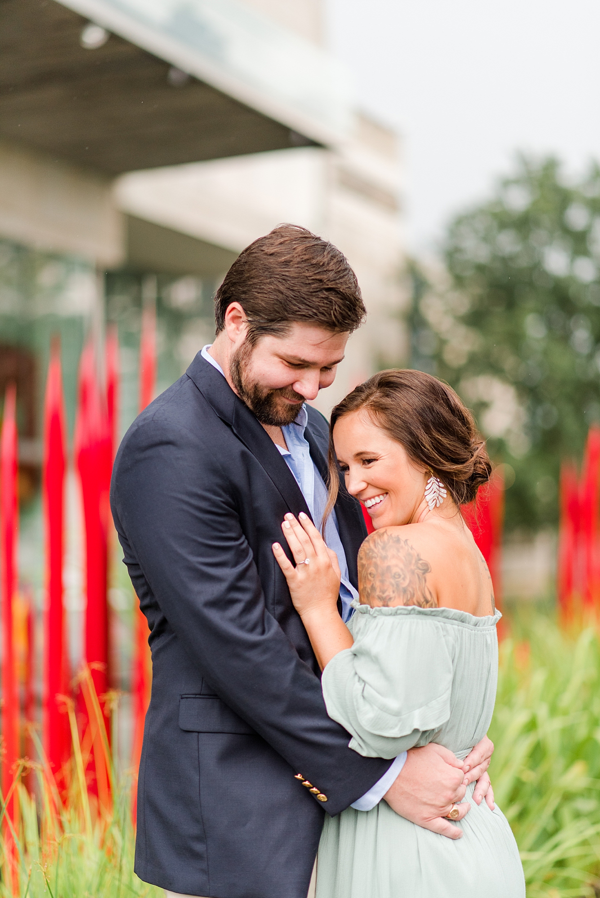Virginia Museum of Fine Arts Garden Summer Engagement Session. Engagement Photography by Richmond Wedding Photographer Kailey Brianne Photography. 