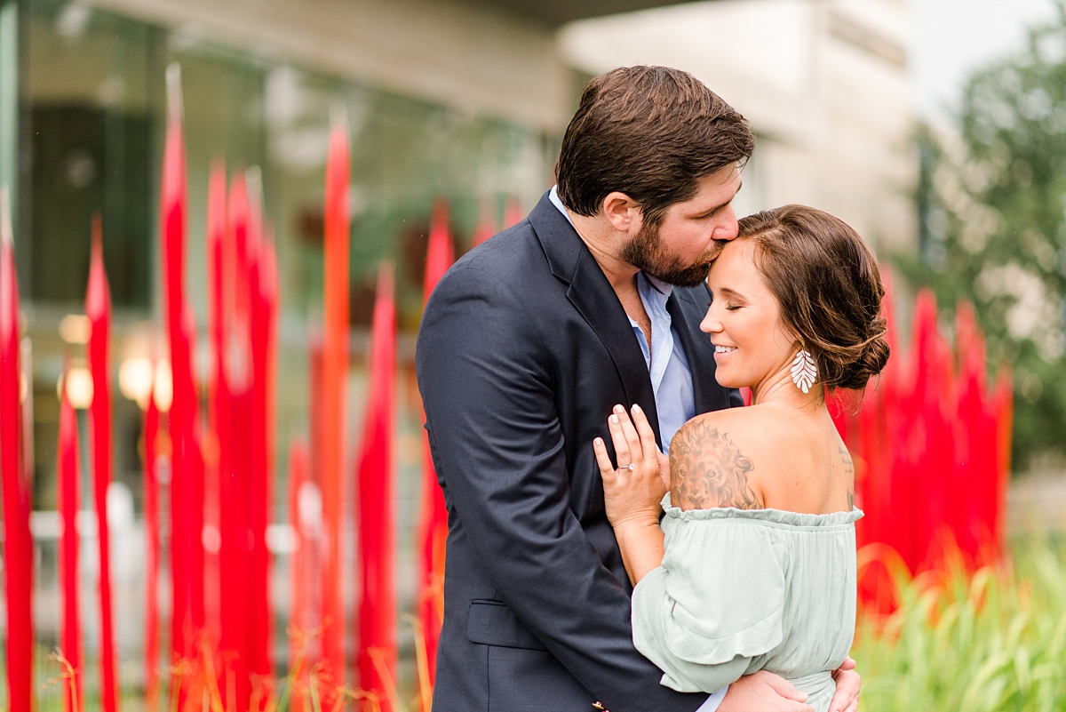 Virginia Museum of Fine Arts Garden Summer Engagement Session. Engagement Photography by Richmond Wedding Photographer Kailey Brianne Photography. 