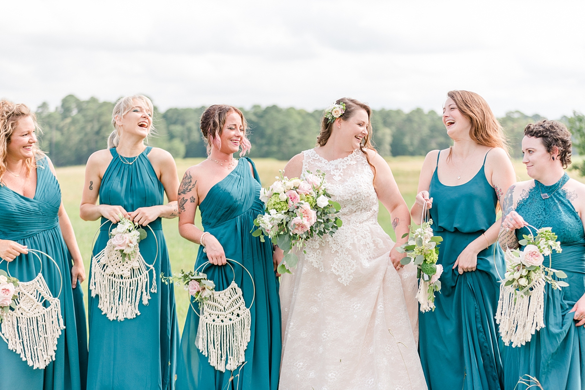 Bridal Party Portraits from Yorktown Intimate Wedding. Wedding Photography by Richmond Wedding Photographer Kailey Brianne Photography. 