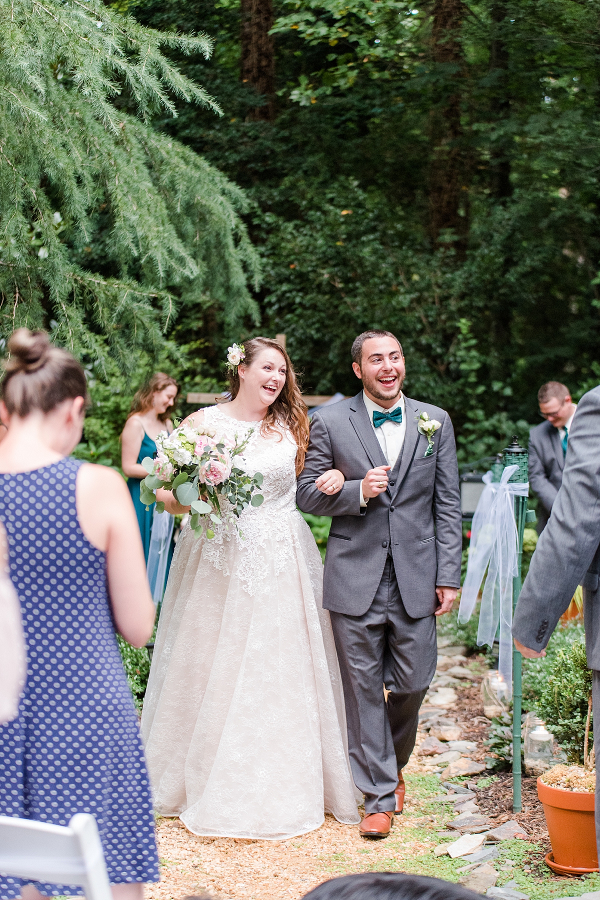 Yorktown Backyard Intimate Wedding Ceremony. Wedding Photography by Virginia Wedding Photographer Kailey Brianne Photography. 