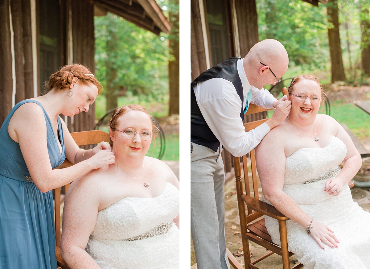 Bride Getting Ready at a Westmoreland State Park Wedding. Wedding Photography by Richmond Wedding Photographer Kailey Brianne Photography. 
