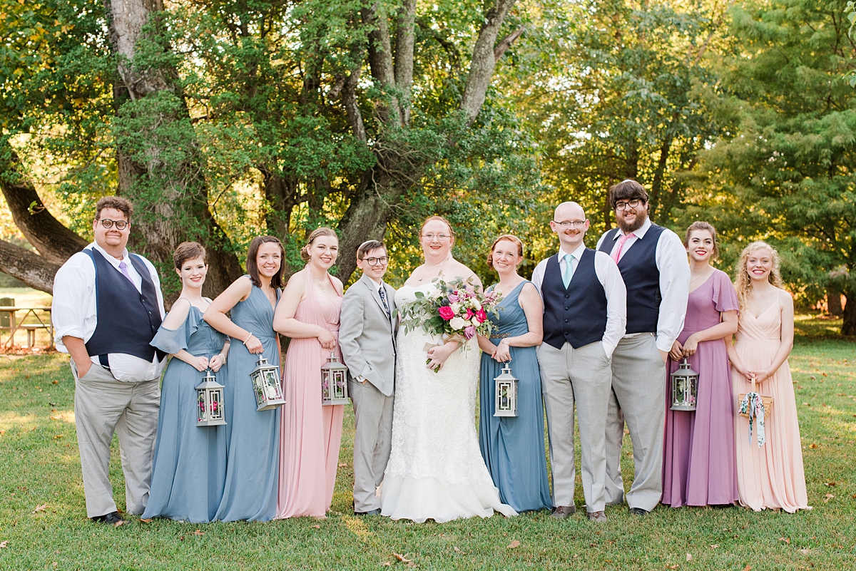 Alternative Bridal Party Portraits. Wedding Photography by Yorktown Wedding Photographer Kailey Brianne Photography. 