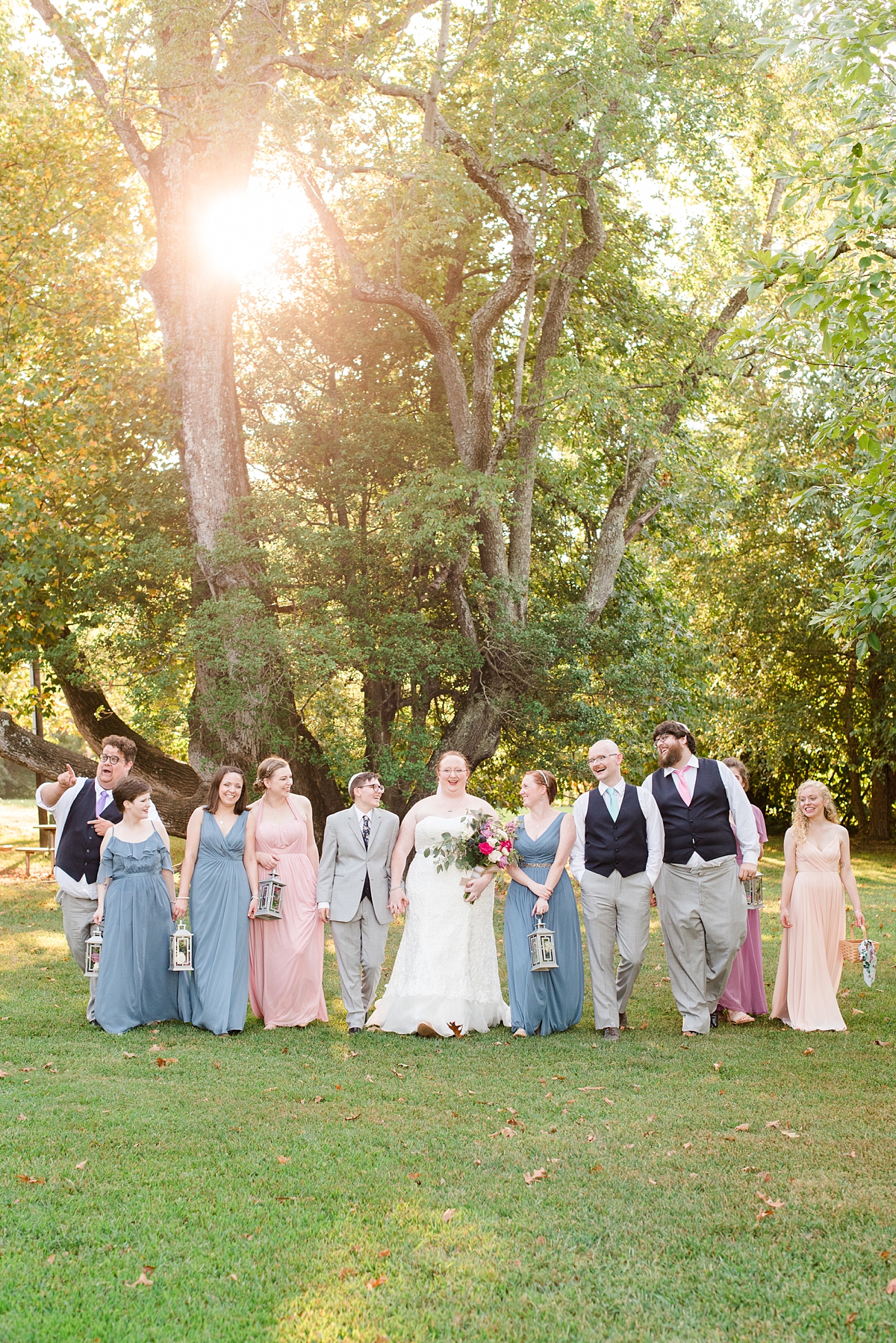 Alternative Bridal Party Portraits. Wedding Photography by Yorktown Wedding Photographer Kailey Brianne Photography. 