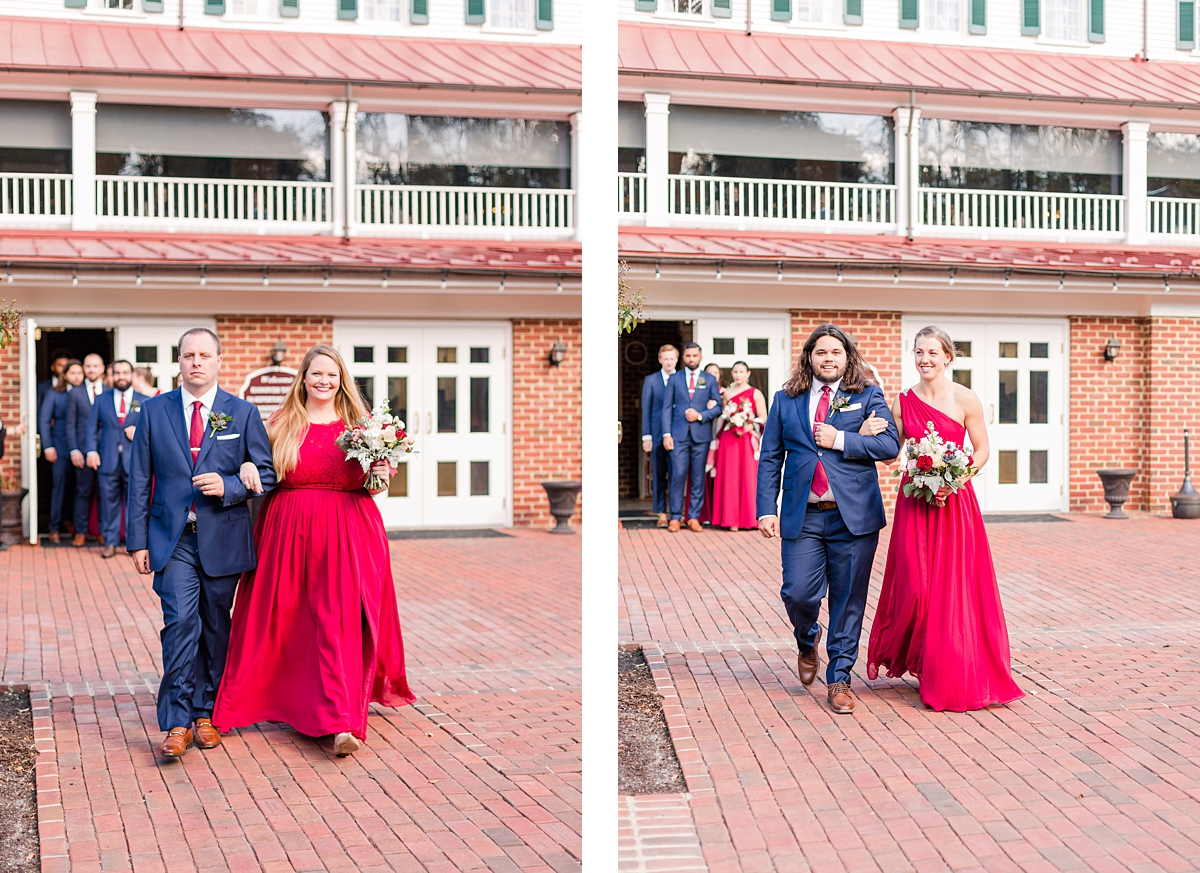 Ceremony at Hanover Tavern Fall Wedding. Wedding Photography by Richmond Wedding Photographer Kailey Brianne Photography.