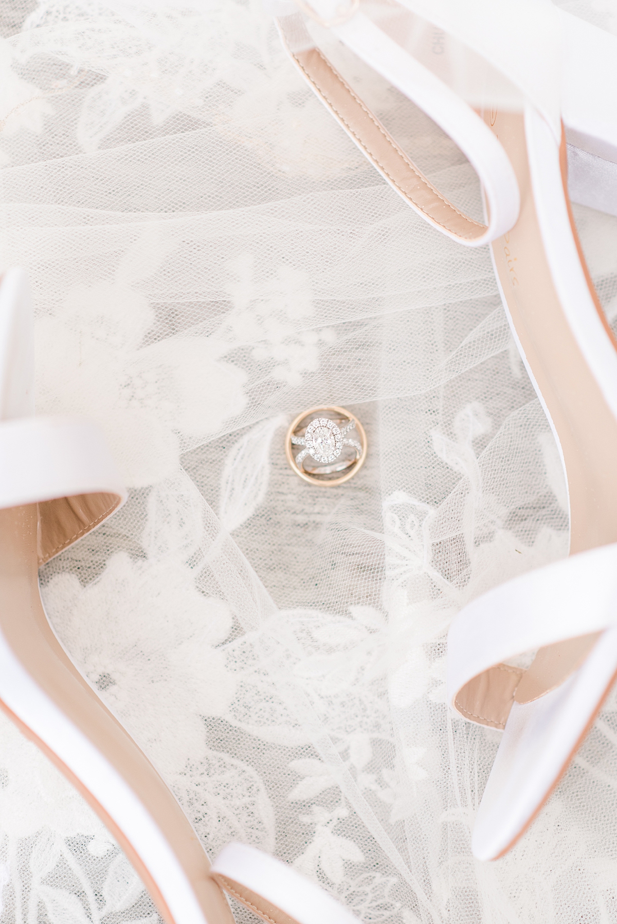 Wedding Rings and Shoes Bridal Details at Grace Estate Winery Summer Wedding. Wedding Photography by Richmond Wedding Photographer Kailey Brianne Photography. 