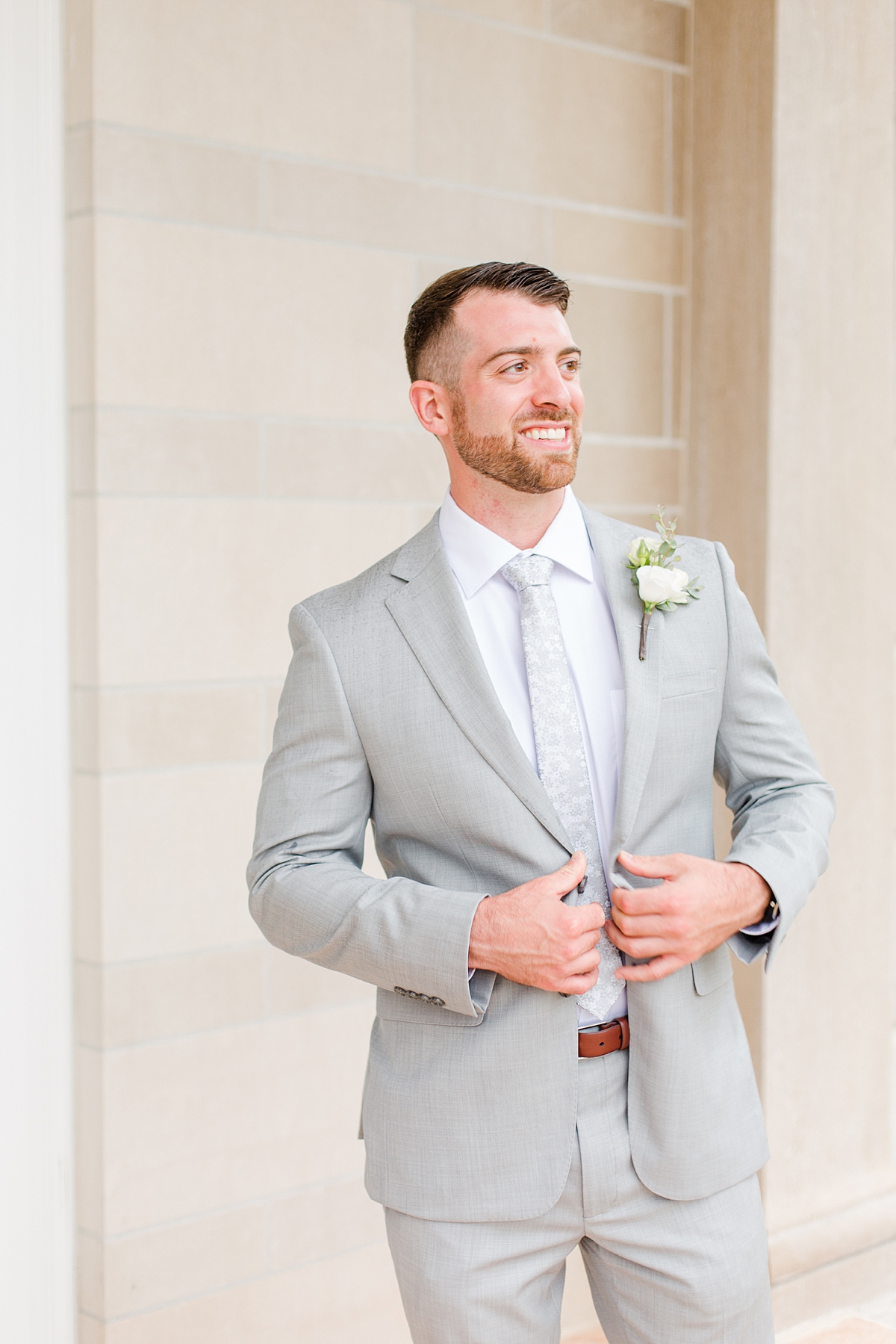 Groom Portraits at Grace Estate Winery Summer Wedding. Wedding Photography by Richmond Wedding Photographer Kailey Brianne Photography. 