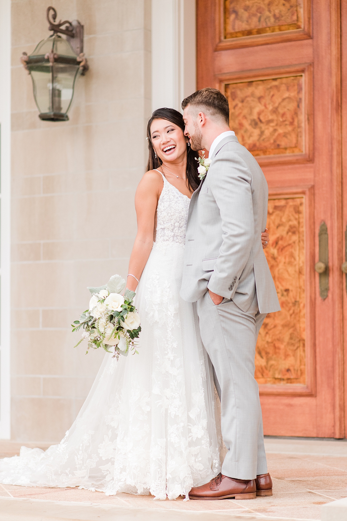 Bride and Groom Portraits at Grace Estate Winery Summer Wedding. Wedding Photography by Virginia Wedding Photographer Kailey Brianne Photography. 