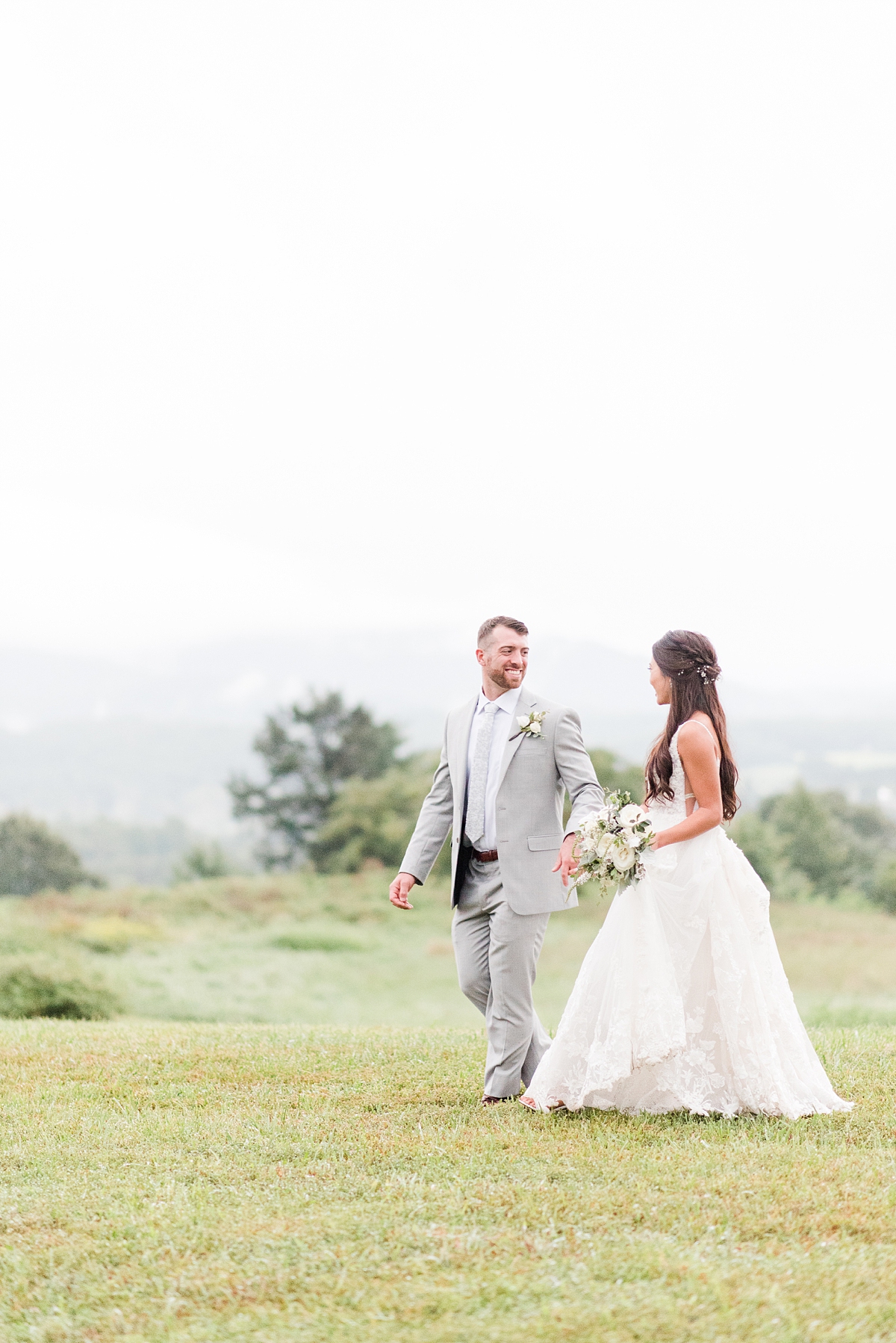 Bride and Groom Portraits at Grace Estate Winery Wedding. Wedding Photography by Charlottesville Wedding Photographer Kailey Brianne Photography. 