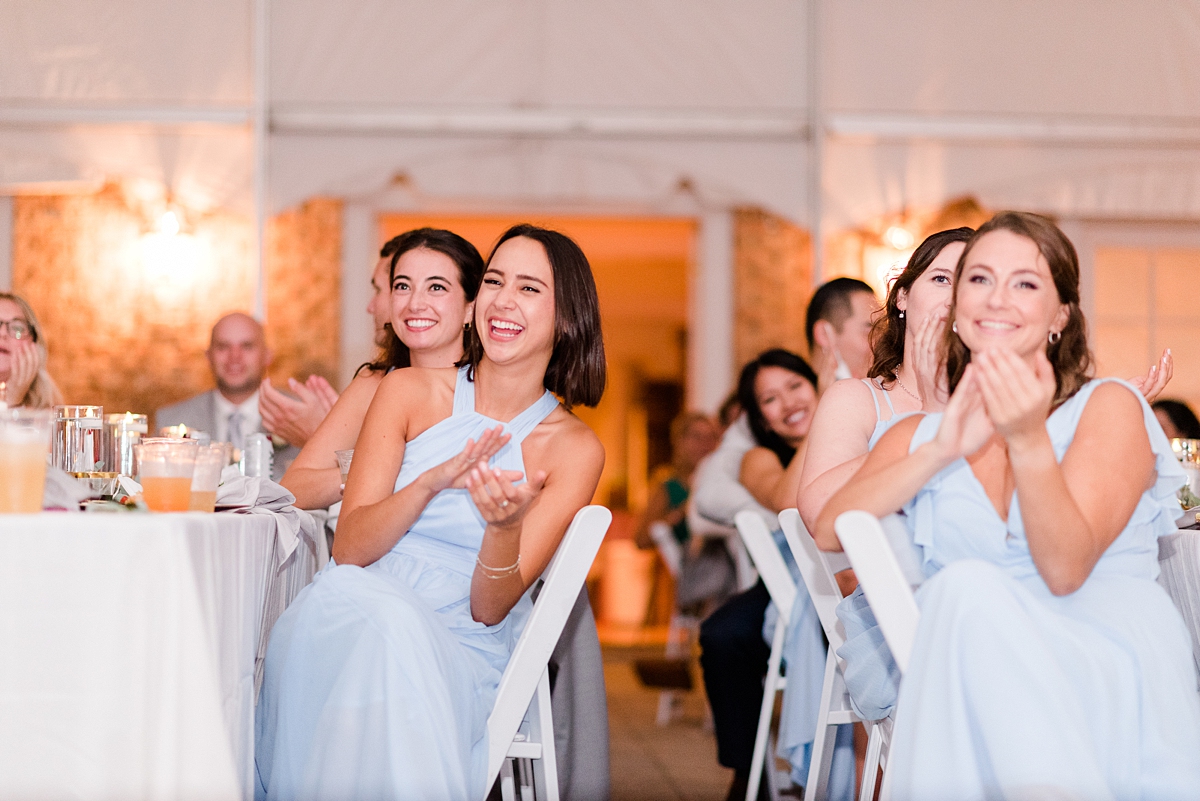 Toasts at Grace Estate Winery Wedding Reception. Wedding Photography by Charlottesville Wedding Photographer Kailey Brianne Photography. 