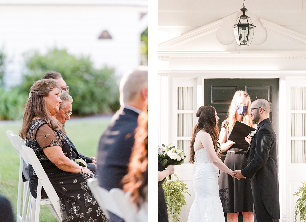 Virginia Cliffe Inn Summer Wedding Ceremony. Wedding Photography by Richmond Wedding Photographer Kailey Brianne Photography. 