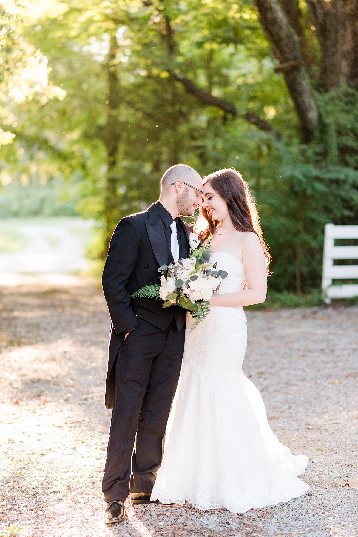 Bride and Groom Portraits at Virginia Cliffe Inn Summer Wedding. Wedding Photography by Richmond Wedding Photographer Kailey Brianne Photography. 