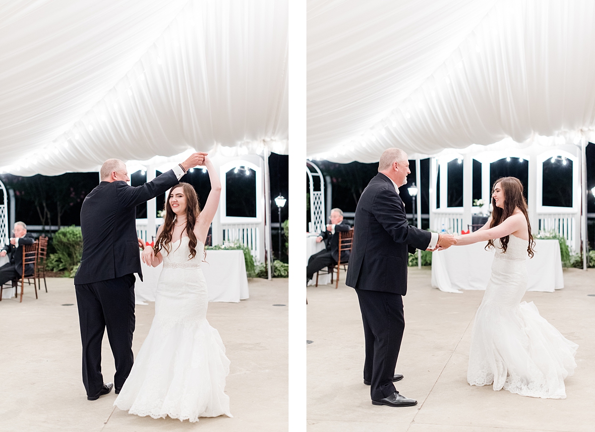 Parent Dances at Virginia Cliffe Inn Summer Wedding Reception. Wedding Photography by Virginia Wedding Photographer Kailey Brianne Photography. 