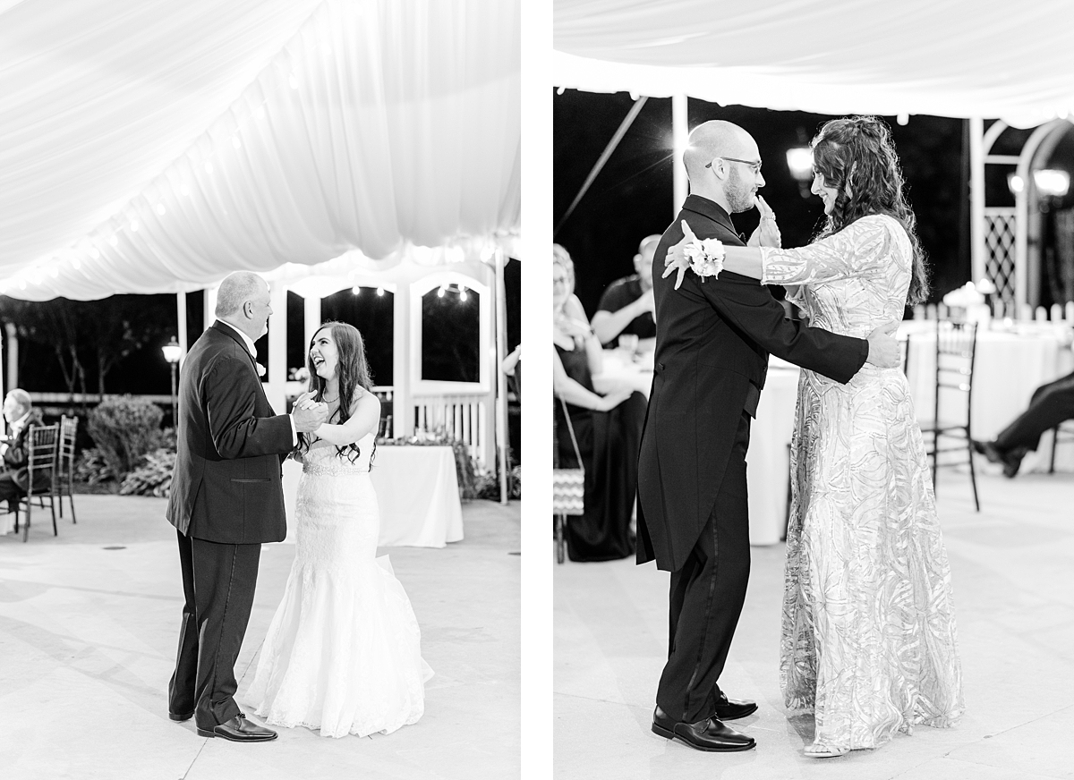 Parent Dances at Virginia Cliffe Inn Summer Wedding Reception. Wedding Photography by Virginia Wedding Photographer Kailey Brianne Photography. 