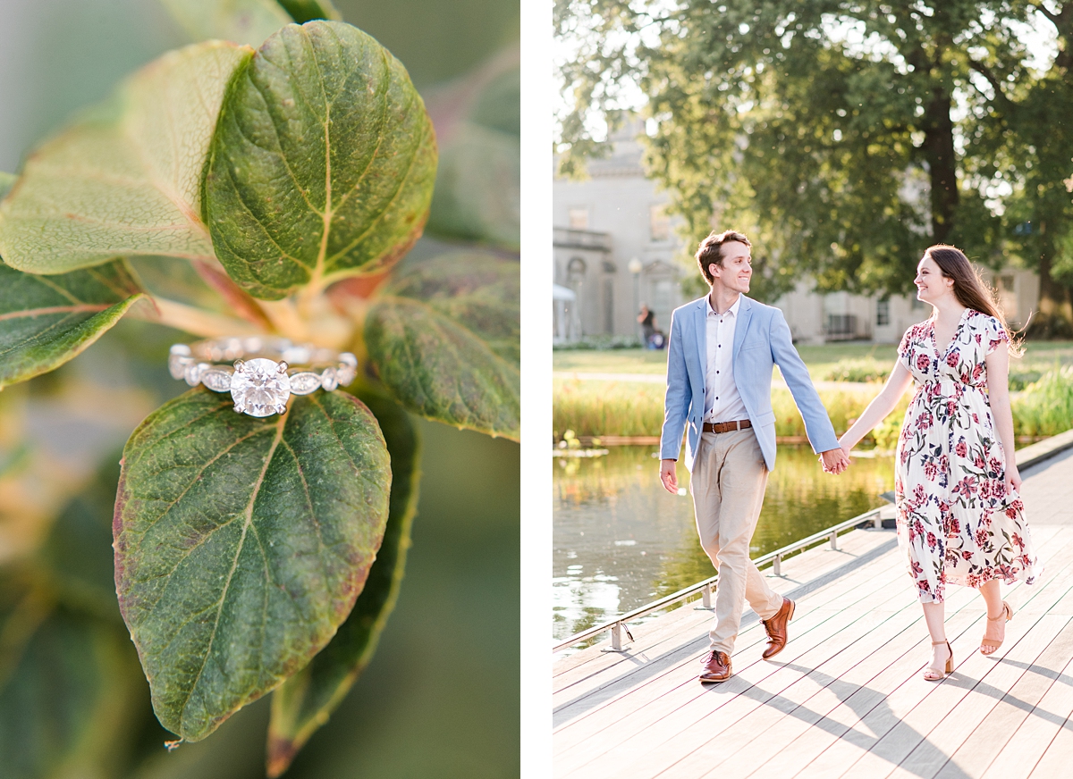 Fall VMFA Sculpture Garden Engagement Session. Engagement Photography by Kailey Brianne Photography.