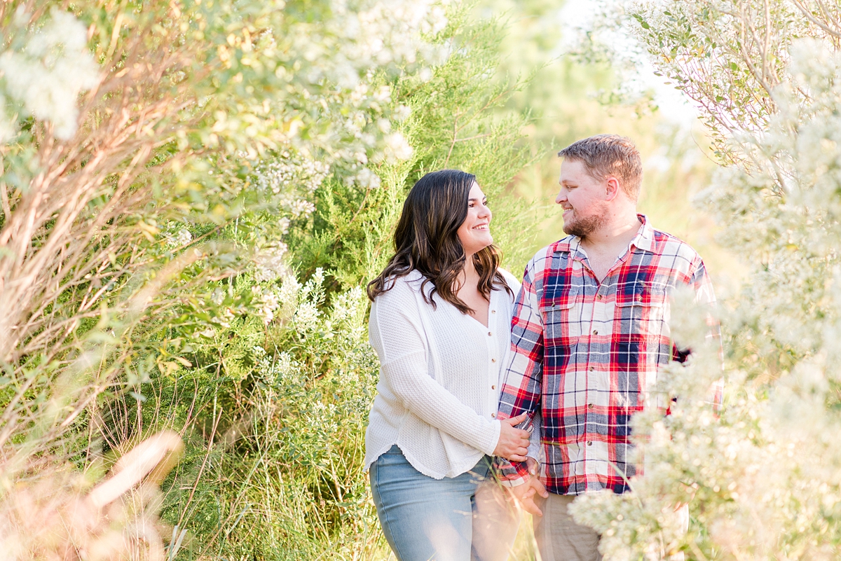 Virginia Beach First Landing State Park Fall Engagement Session. Engagement Photography by Richmond Wedding Photographer Kailey Brianne Photography. 