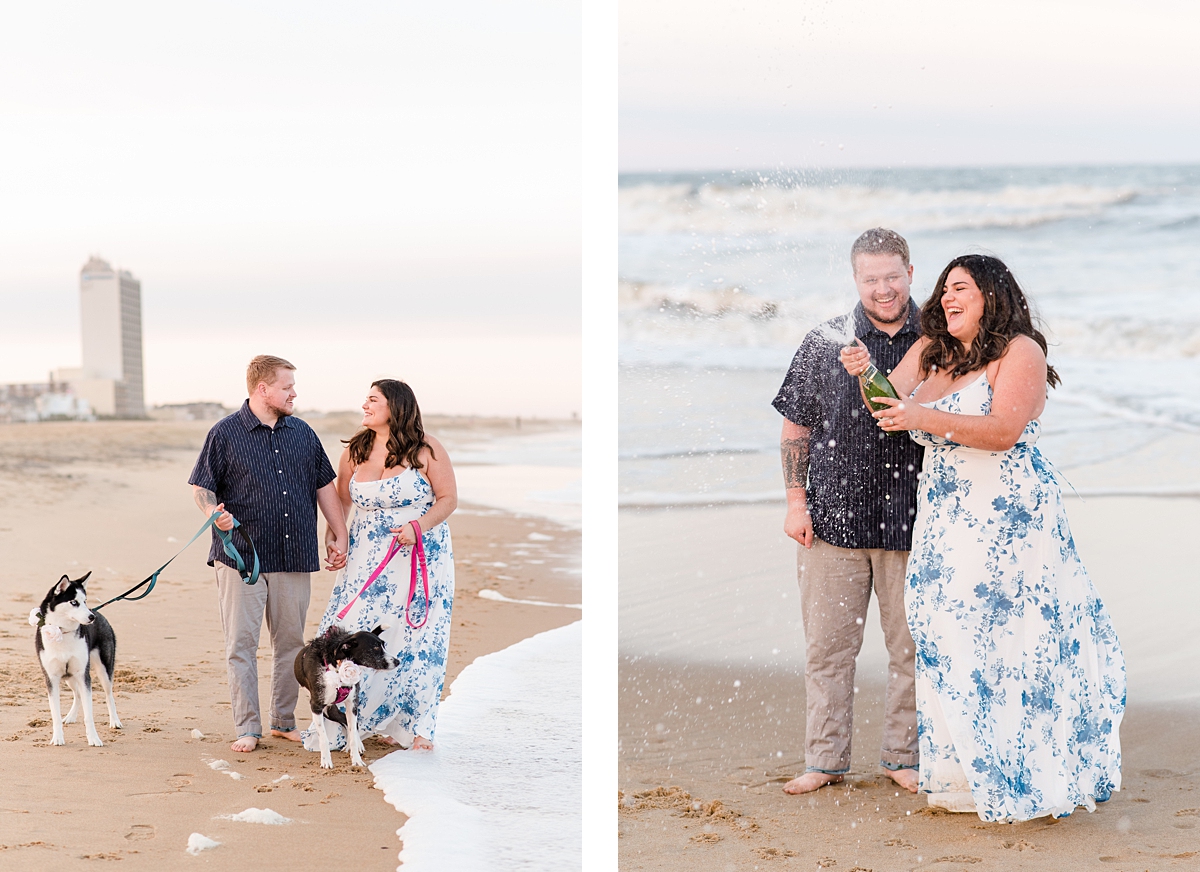 Virginia Beach Engagement Session. Engagement Photography by Yorktown Wedding Photographer Kailey Brianne Photography. 