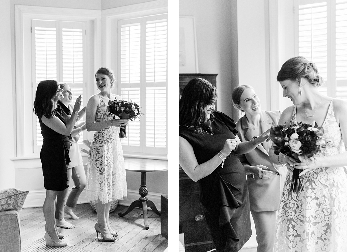 Bride Getting Ready at Intimate Richmond Elopement. Wedding Photography by Richmond Wedding Photographer Kailey Brianne Photography. 