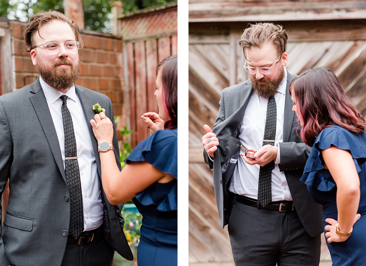 Groom Portraits at Intimate Richmond Elopement. Wedding Photography by Richmond Wedding Photographer Kailey Brianne Photography. 
