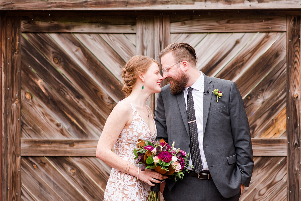Bride and Groom Portraits at Intimate Richmond Elopement. Wedding Photography by Richmond Wedding Photographer Kailey Brianne Photography. 